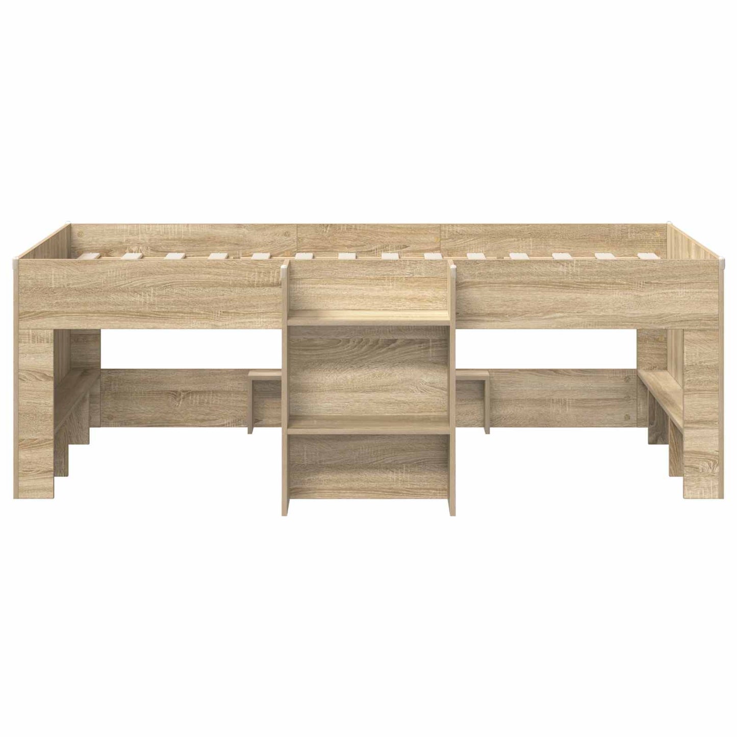 vidaXL Κρεβάτι Υψηλού Στυλ για Παιδιά 2 pcs Sonoma Δρυς 90 x 200 cm
