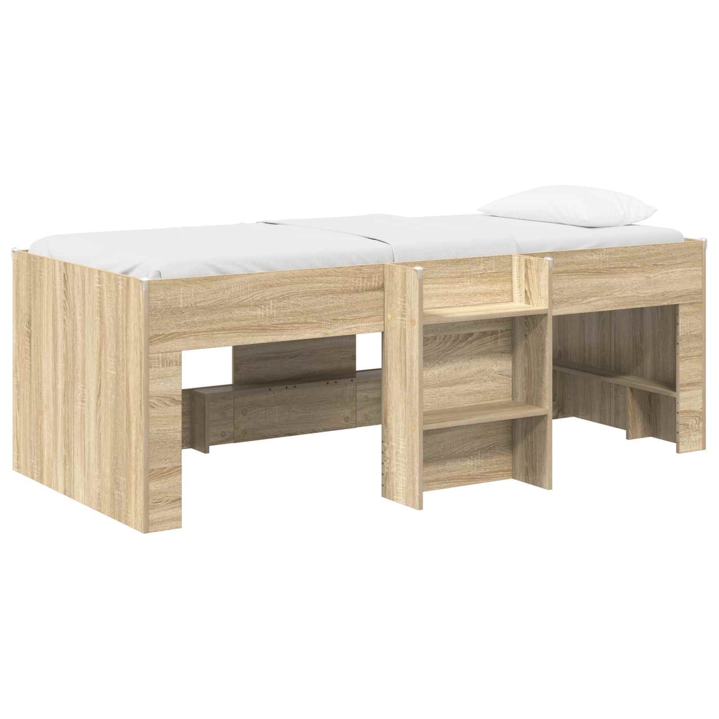 vidaXL Κρεβάτι Υψηλού Στυλ για Παιδιά 2 pcs Sonoma Δρυς 98.5 x 200 εκ