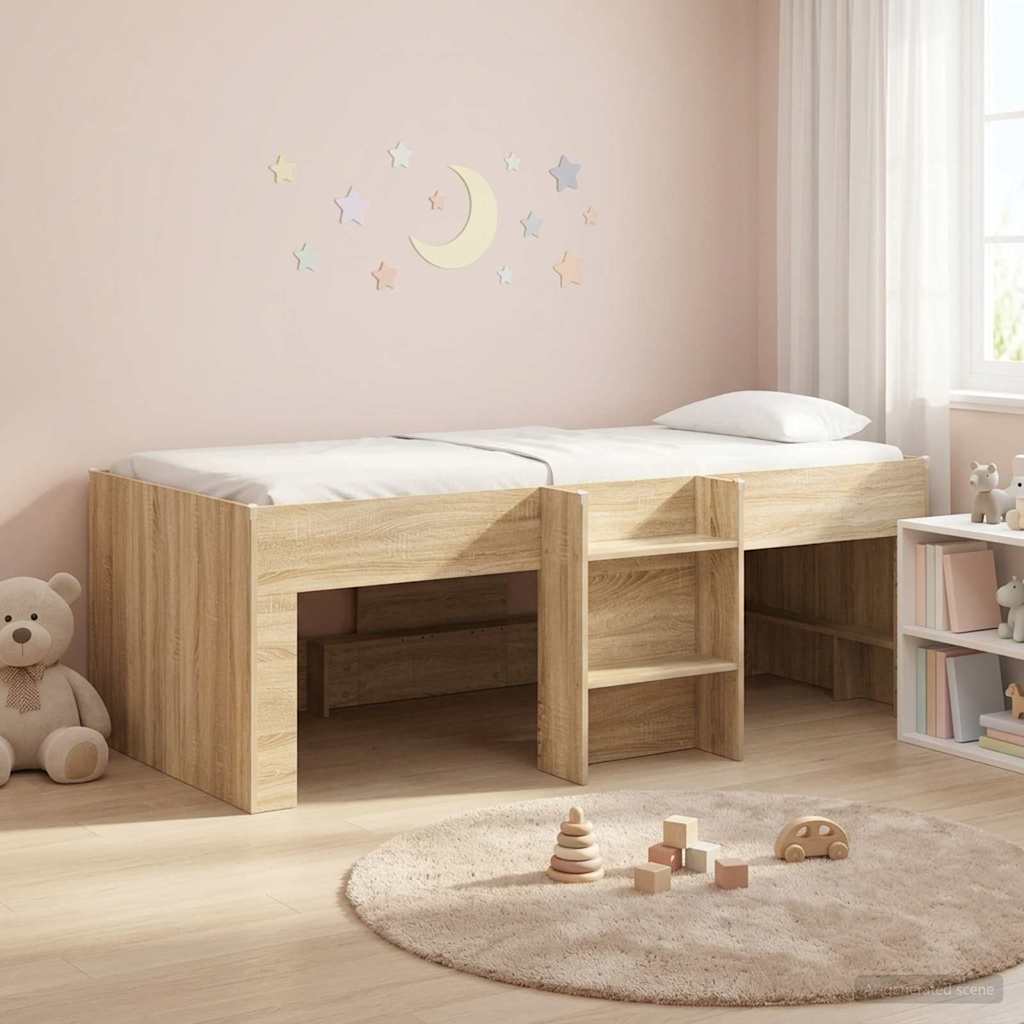 vidaXL Κρεβάτι Υψηλού Στυλ για Παιδιά 2 pcs Sonoma Επεξεργασμένο Ξύλο
