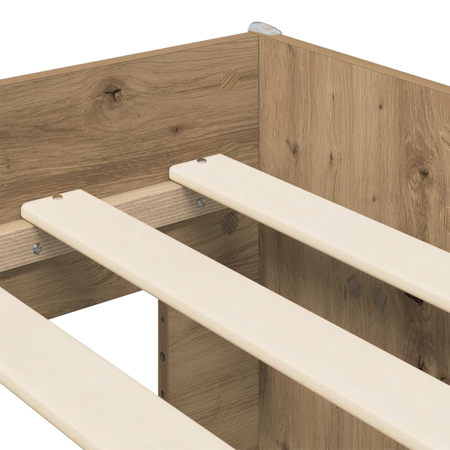 vidaXL Κρεβάτι Υψηλής Θέσης για Παιδιά με Γραφείο Artisan Δρυς