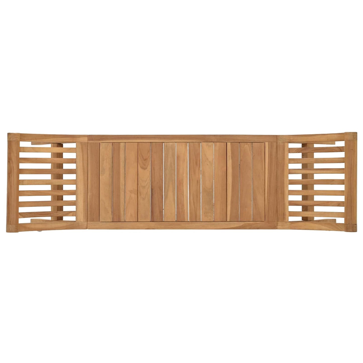 vidaXL Παγκάκι κήπου 2 -Seater 126 cm Στερεό Ξύλο Τίκ Φυσικό