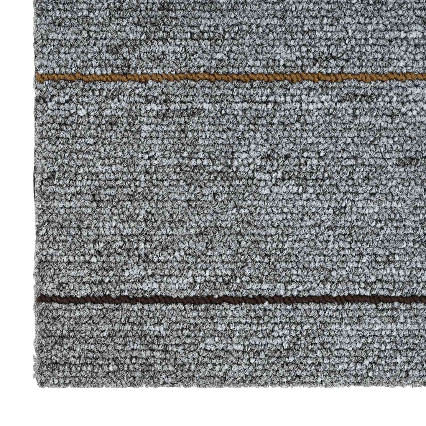 vidaXL Πλακάκι Χαλιού Ανοιχτό γκρι με ρίγες 50 x 50 cm 36 τμχ.