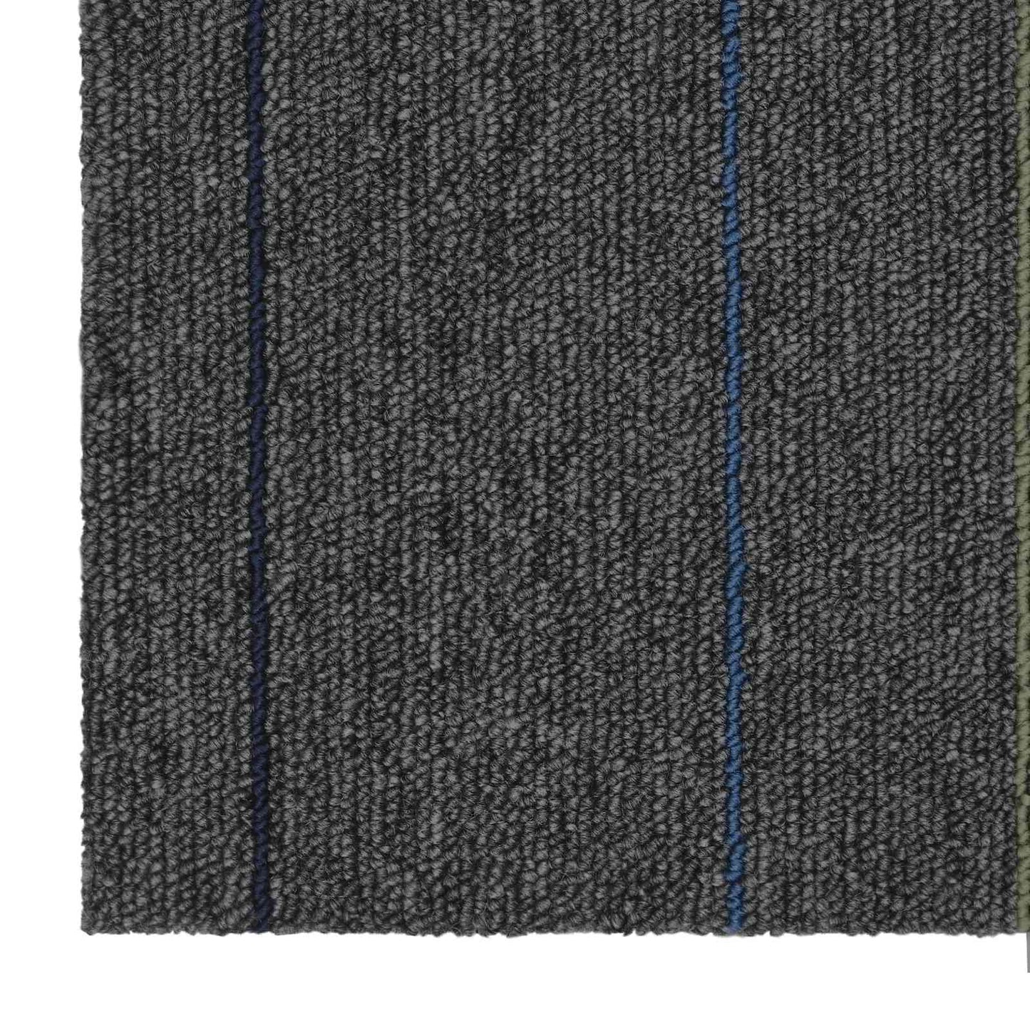 vidaXL Πλακάκι Χαλιού Μέτριο Γκρι με Ρίγες 50 x 50 cm 36 τμχ.