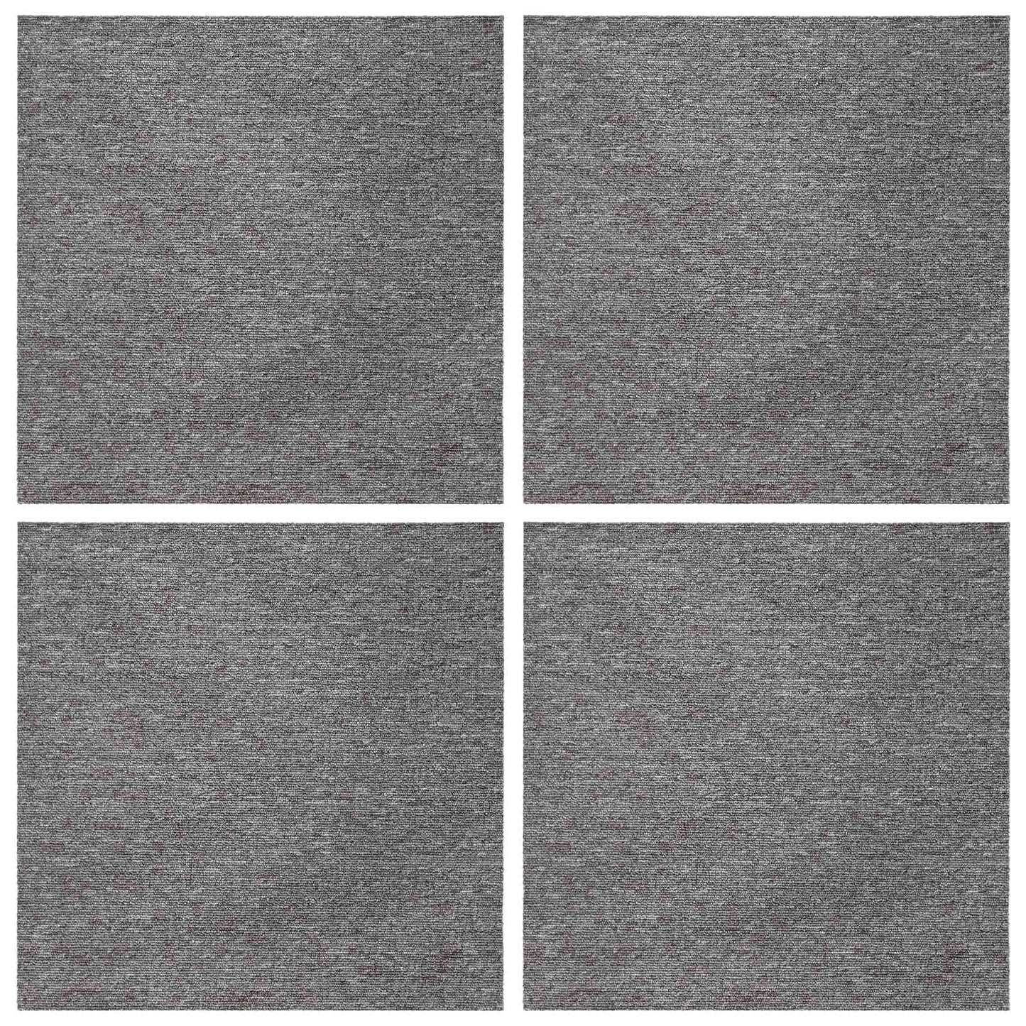 vidaXL Πλακάκι Χαλιού Καφέ 50 x 50 cm 4 τεμ. Πολυπροπυλένιο και Πίσσα