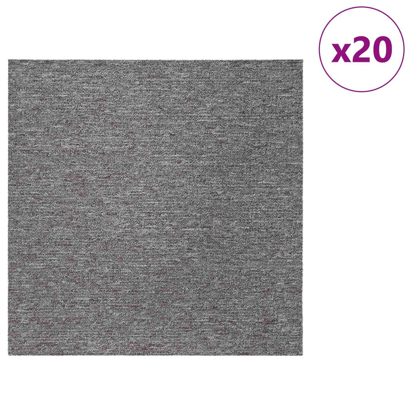 vidaXL Πλακάκι Χαλιού Καφέ 50 x 50 cm 20 τμχ. Πολυπροπυλένιο και Πίσσα