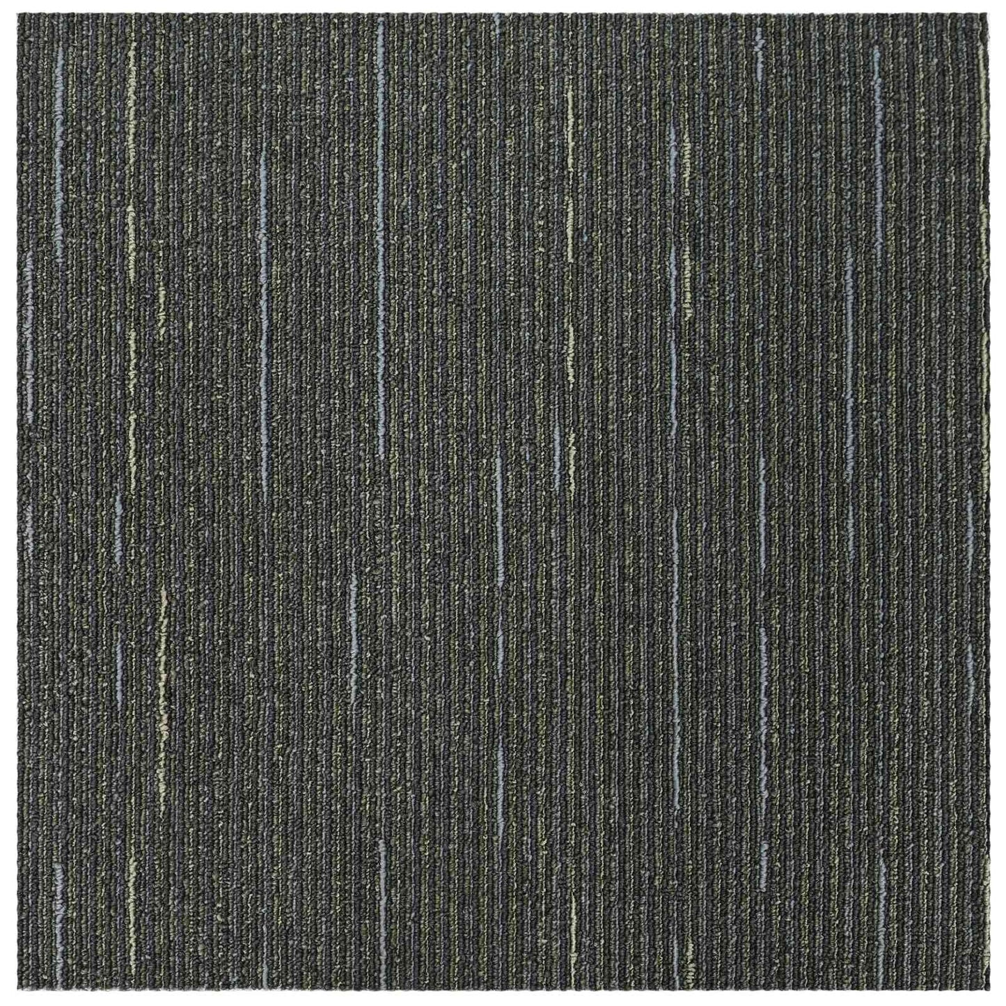 vidaXL Πλακάκι Χαλιού Ριγέ Ανοιχτό Πράσινο 50 x 50 cm 4 τμχ.