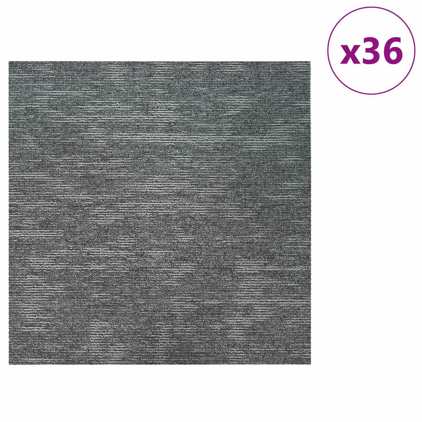 vidaXL Πλακάκι Χαλιού Γκρι Βράχος 50 x 50 cm 36 τμχ.