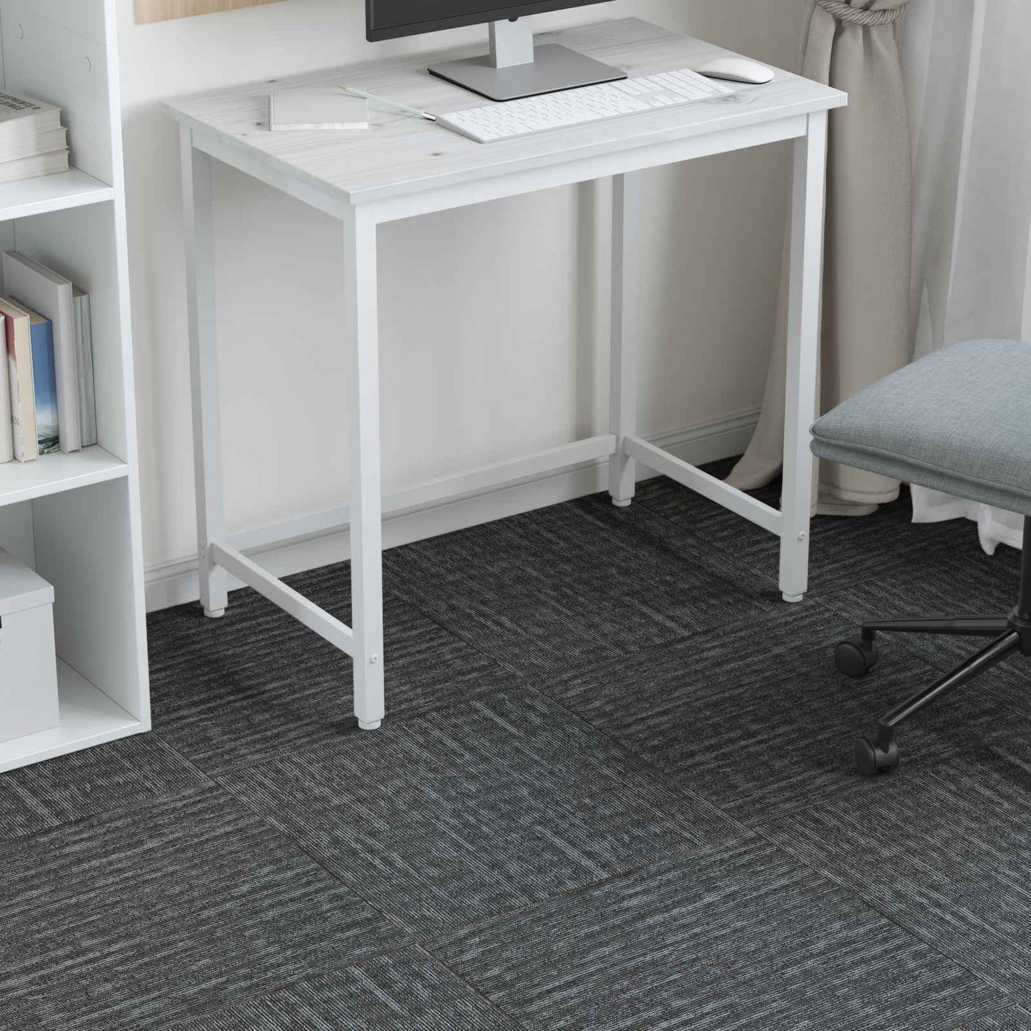vidaXL Πλακάκι Χαλιού Γκρι Σκυροδέματος 50 x 50 cm 36 τμχ.