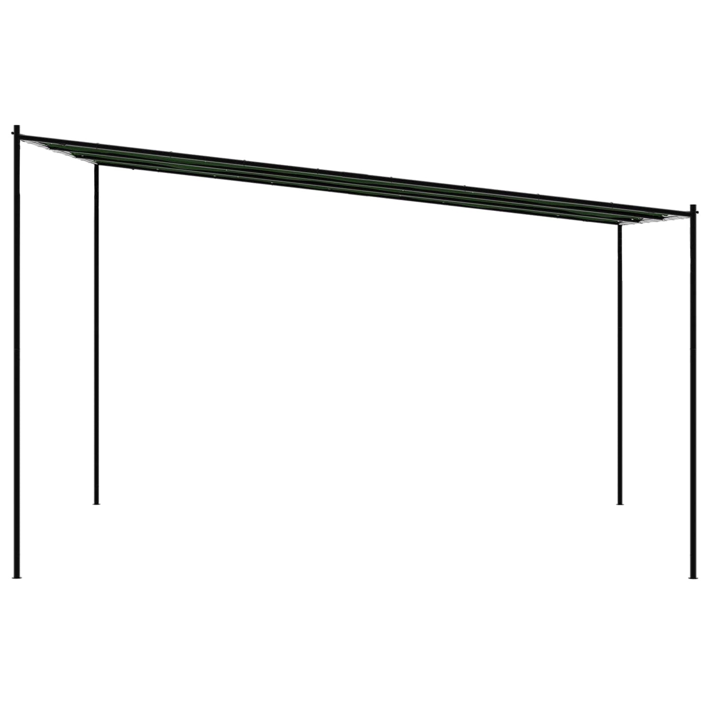 vidaXL Κιόσκι 4 x 3,98 x 2,67 μ Πράσινο Πολυεστέρας και Χάλυβας