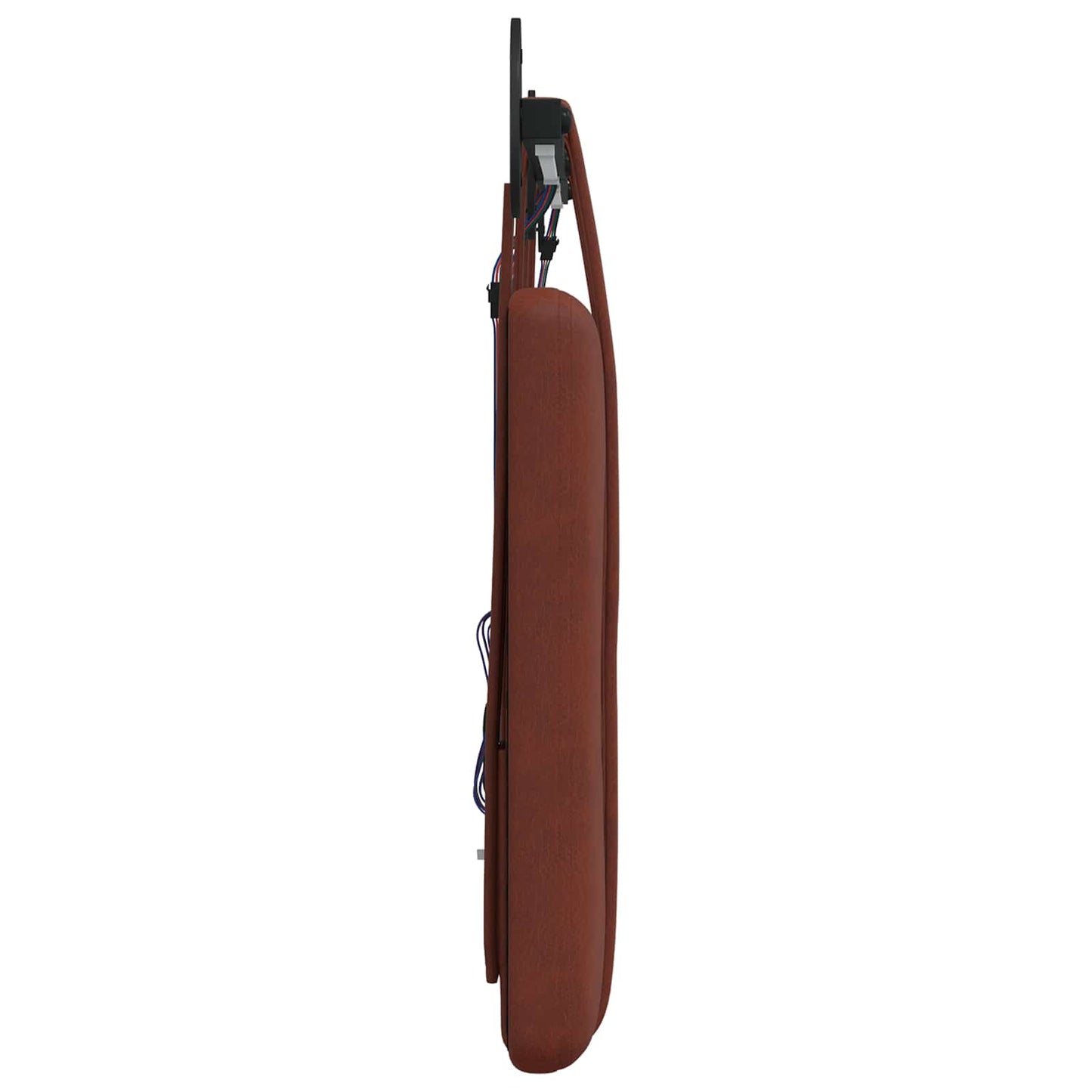 vidaXL Κεφαλάρι κρεβατιού κρεμαστό Γυαλιστερό Καφέ Αντίκα PU
