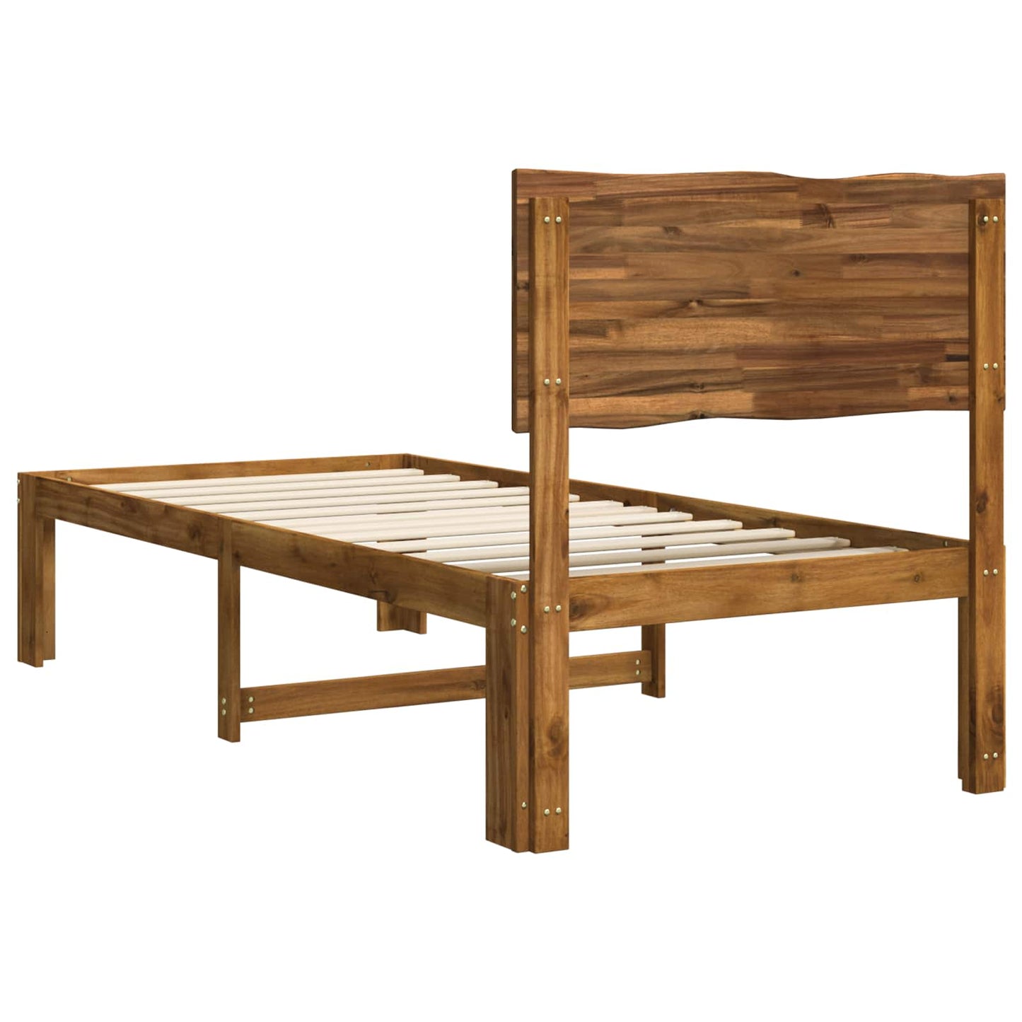 vidaXL Μονό Κρεβάτι με Κεφαλάρι ROSTOCK Φυσικό 75 x 190 cm