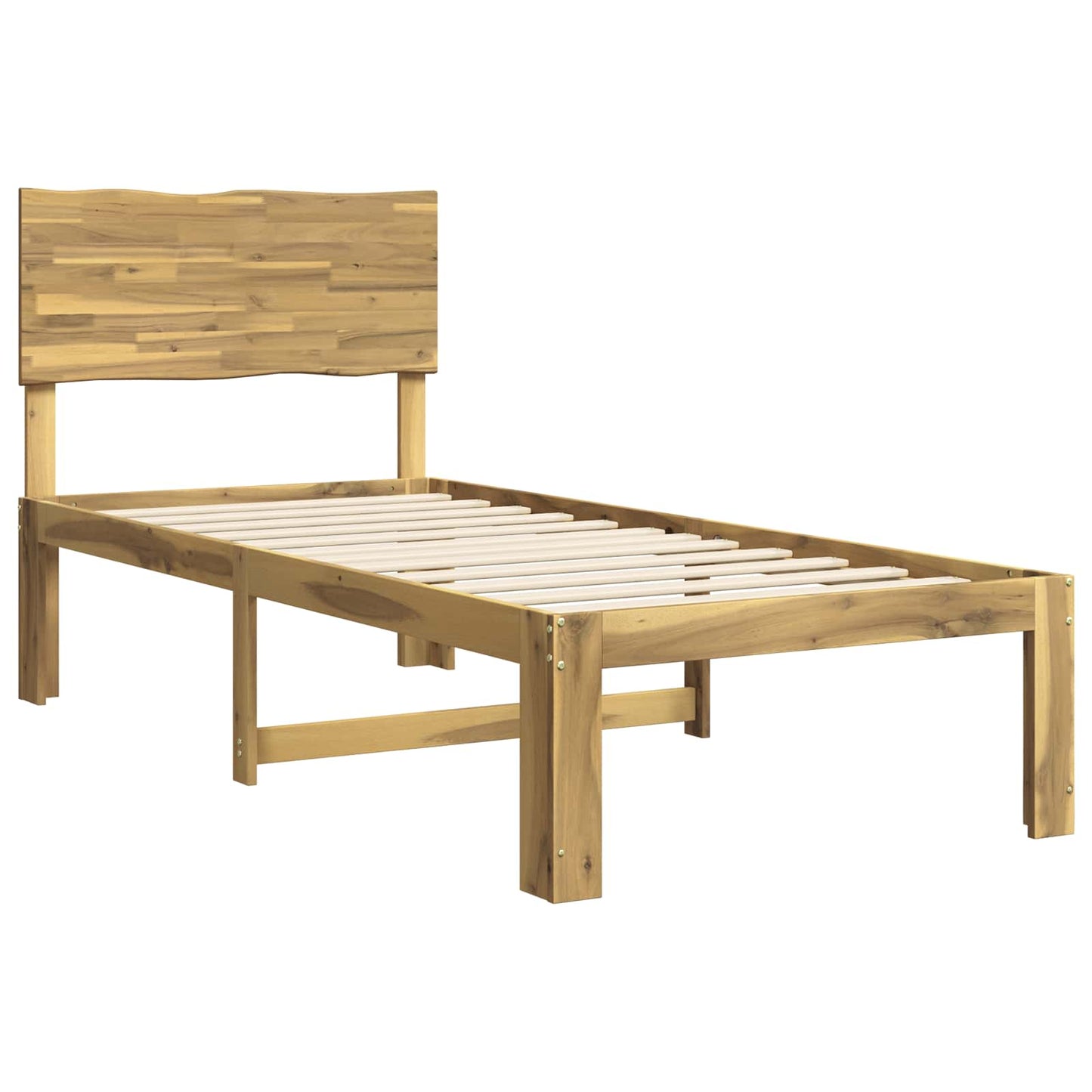 vidaXL Μονό Κρεβάτι με Κεφαλάρι ROSTOCK Λευκό 90 x 190 cm