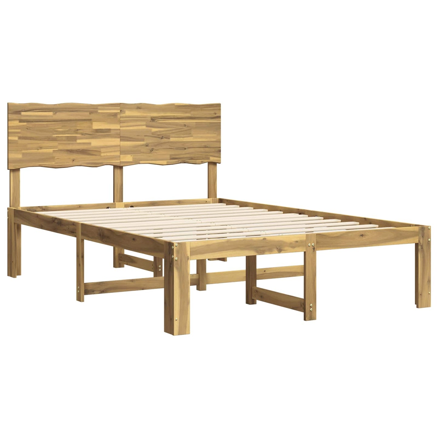 vidaXL Διπλό Κρεβάτι με Κεφαλάρι ROSTOCK Λευκό 120 x 200 cm