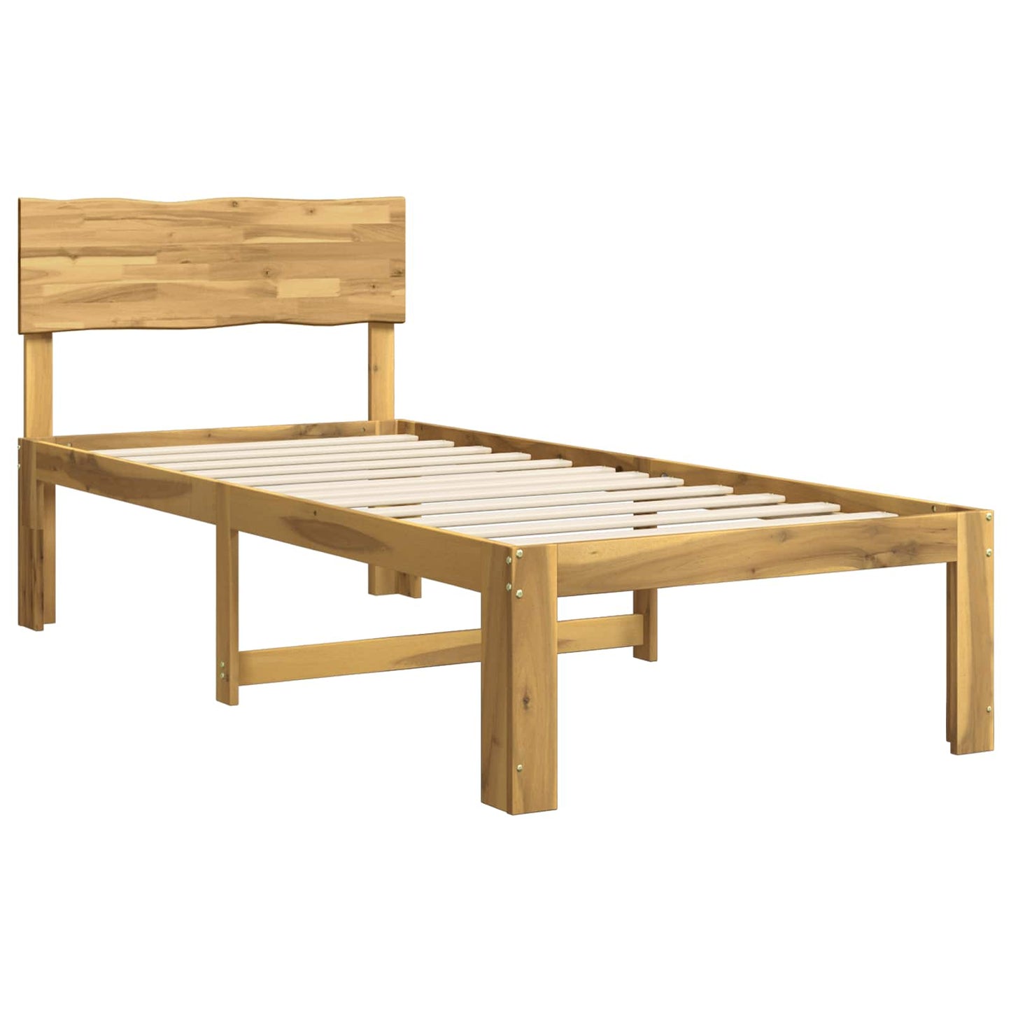 vidaXL Μονό Κρεβάτι με Κεφαλάρι ROSTOCK Λευκό 90 x 200 cm