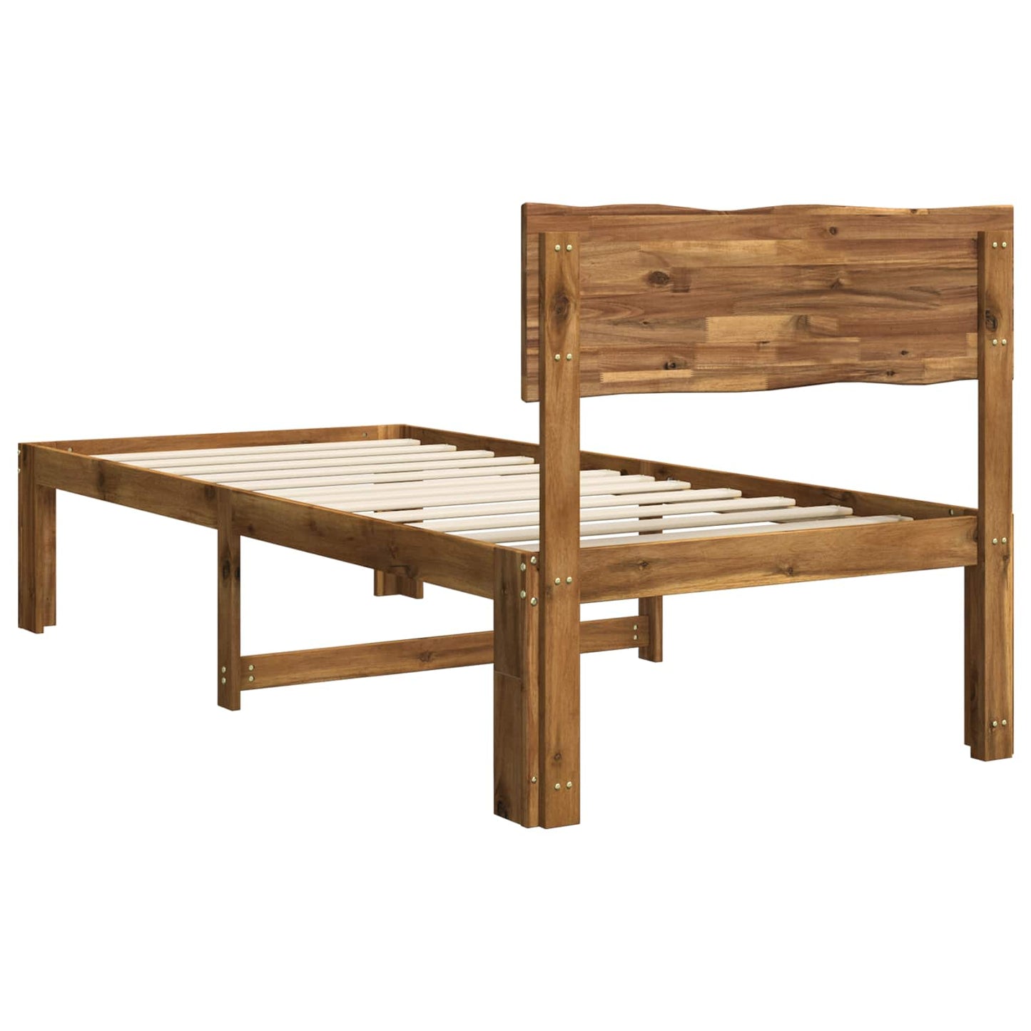 vidaXL Μονό Κρεβάτι με Κεφαλάρι ROSTOCK Φυσικό 100 x 200 cm