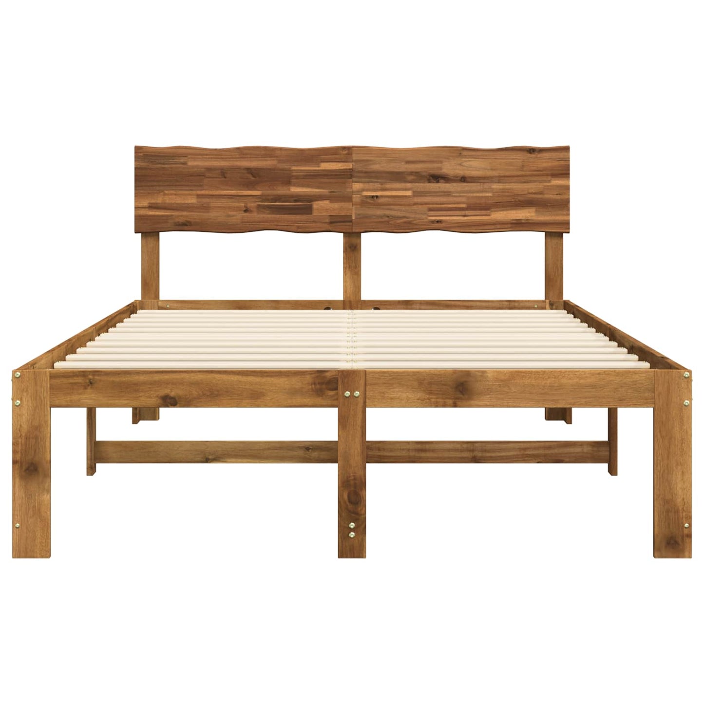 vidaXL Διπλό Κρεβάτι με Κεφαλάρι ROSTOCK Φυσικό 120 x 200 cm