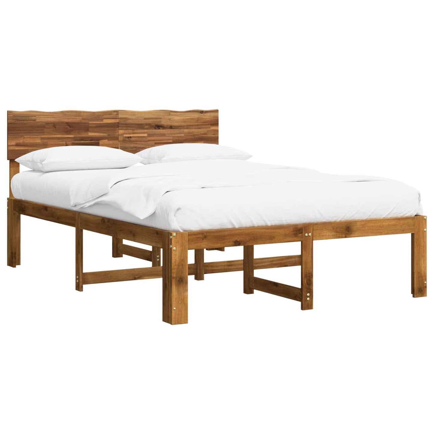 vidaXL Διπλό Κρεβάτι με Κεφαλάρι ROSTOCK Φυσικό 140 x 200 cm