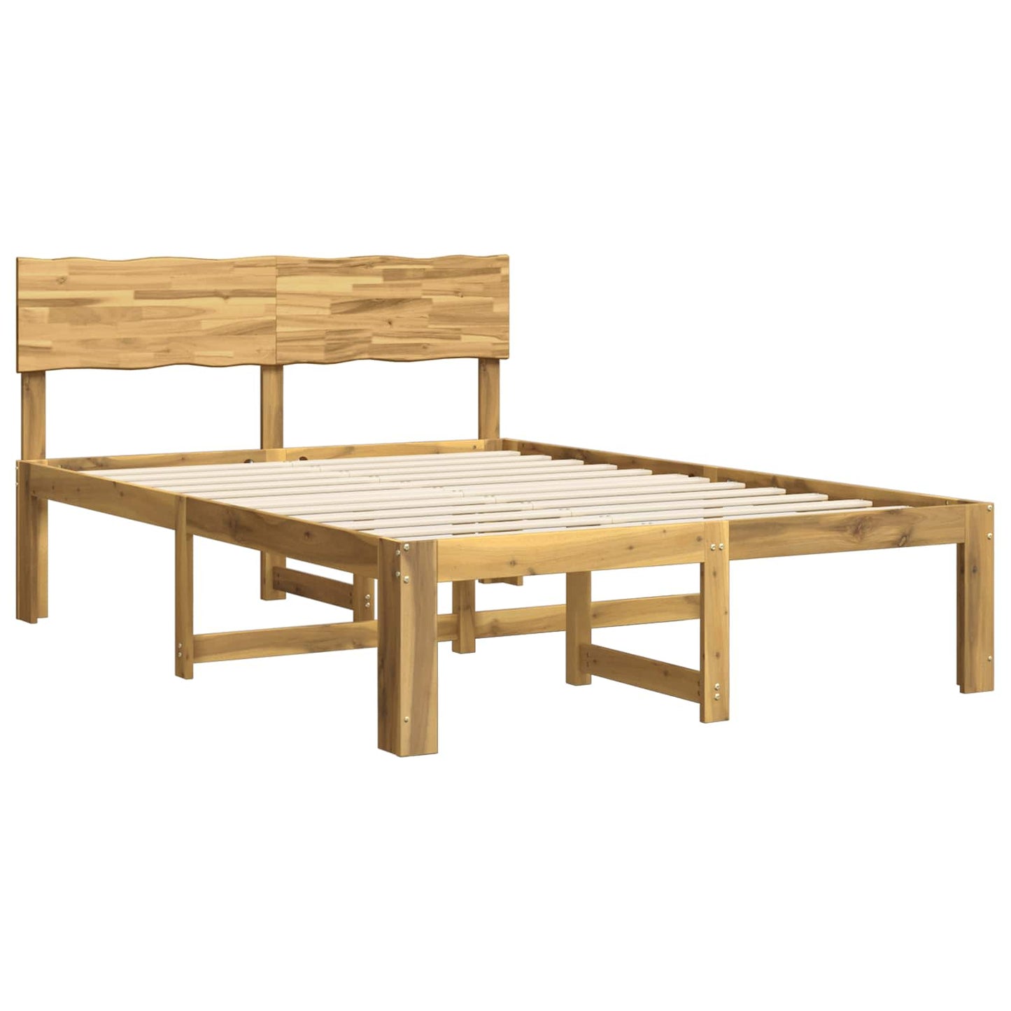 vidaXL Διπλό Κρεβάτι με Κεφαλάρι ROSTOCK Λευκό 140 x 200 cm
