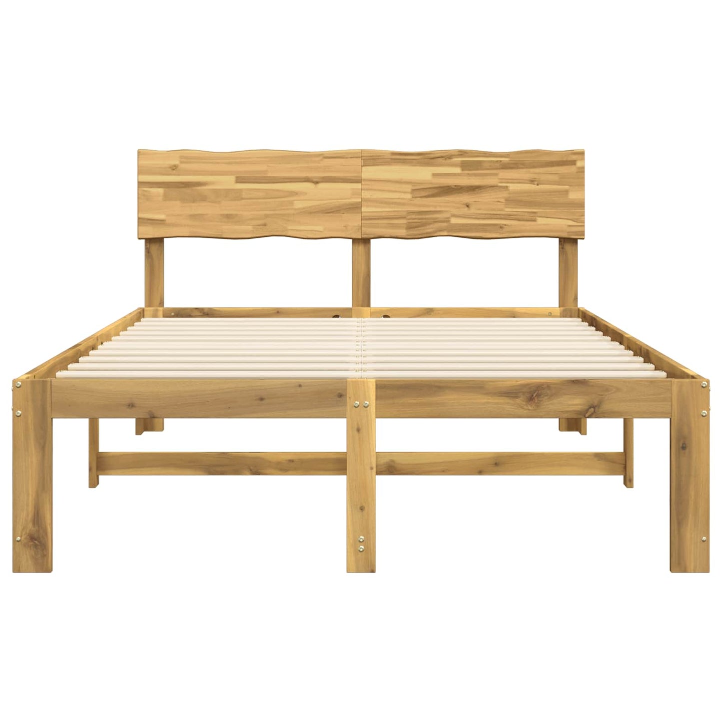 vidaXL Διπλό Κρεβάτι με Κεφαλάρι ROSTOCK Λευκό 140 x 200 cm