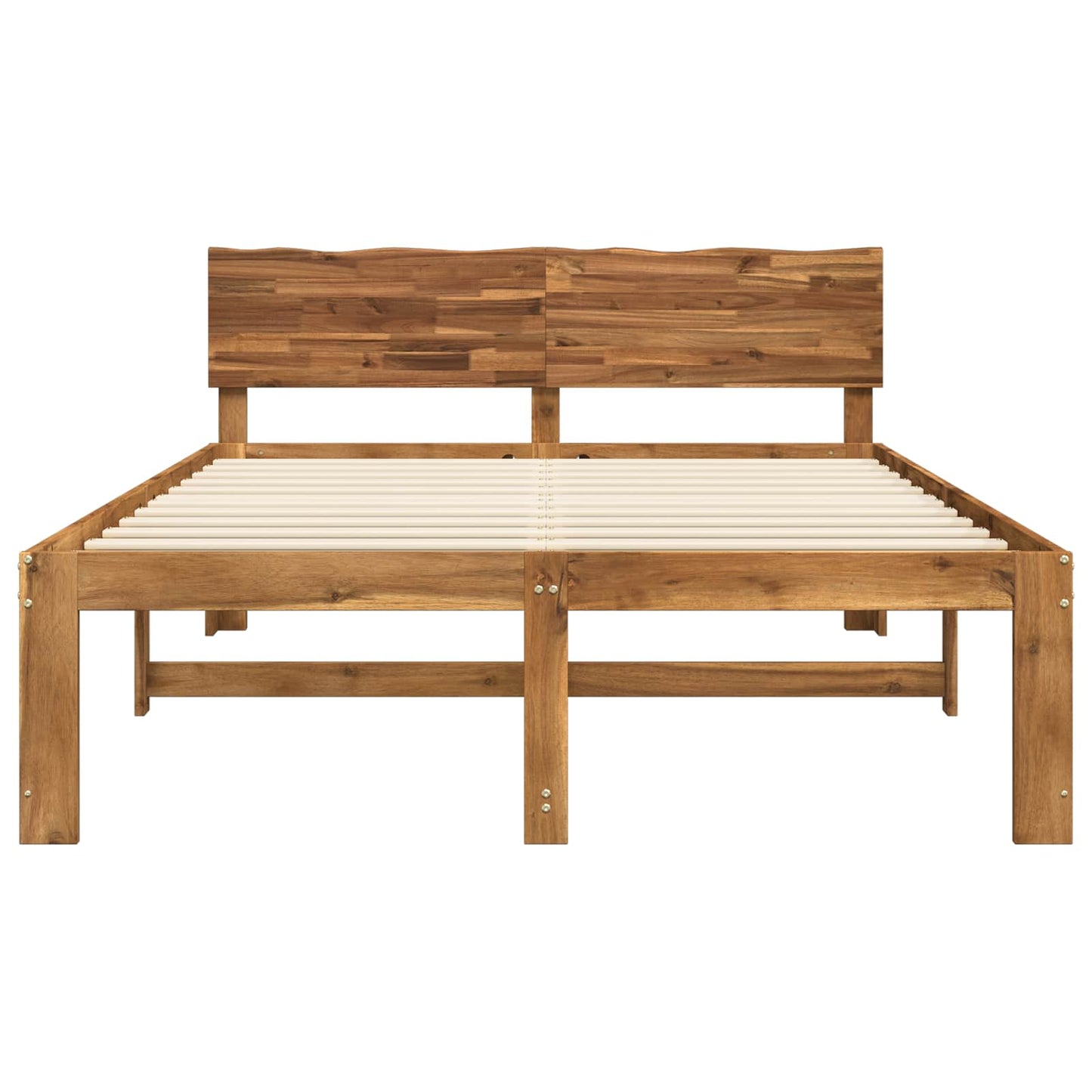 vidaXL Διπλό Κρεβάτι με Κεφαλάρι ROSTOCK Φυσικό 135 x 190 cm