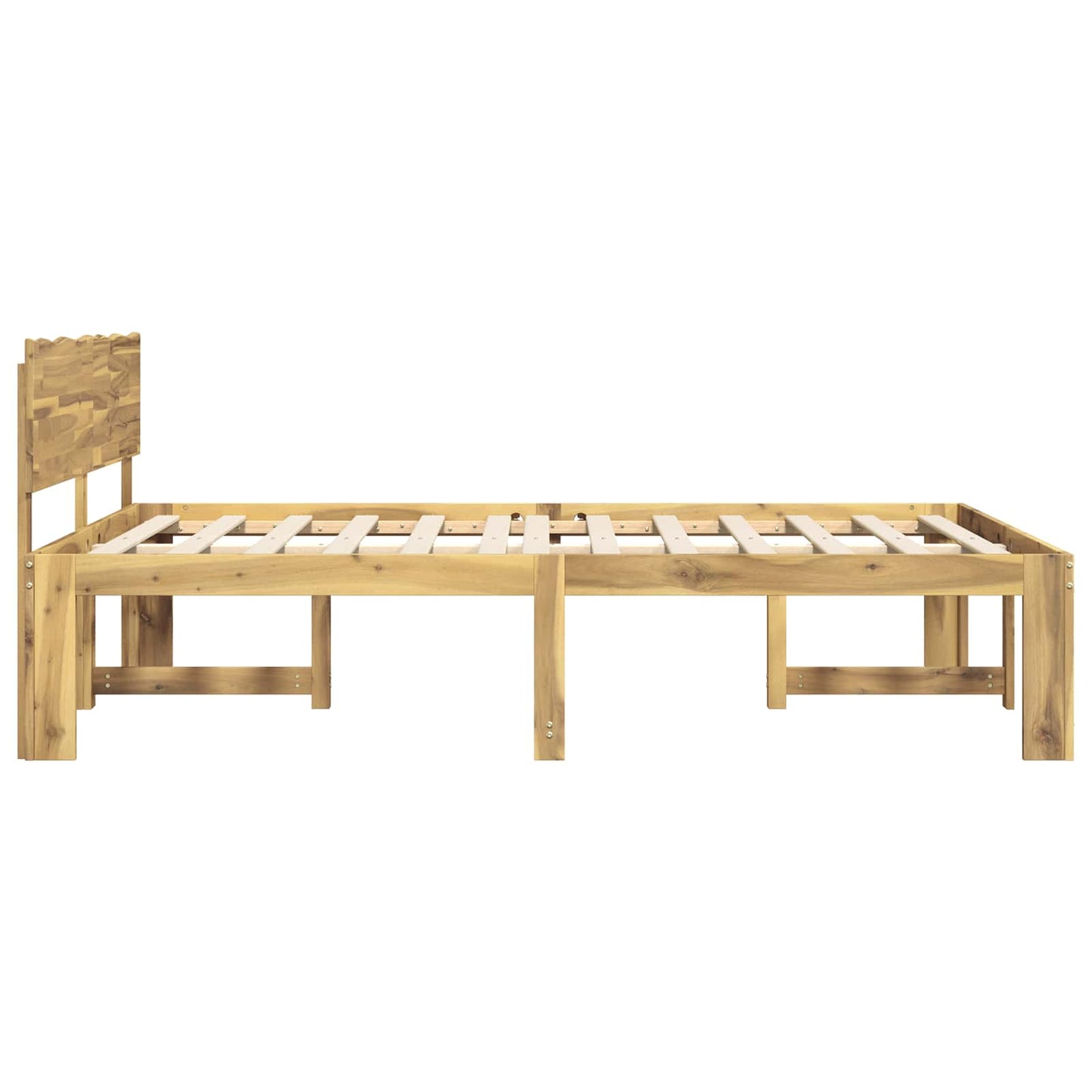 vidaXL Διπλό Κρεβάτι με Κεφαλάρι ROSTOCK Λευκό 135 x 190 cm