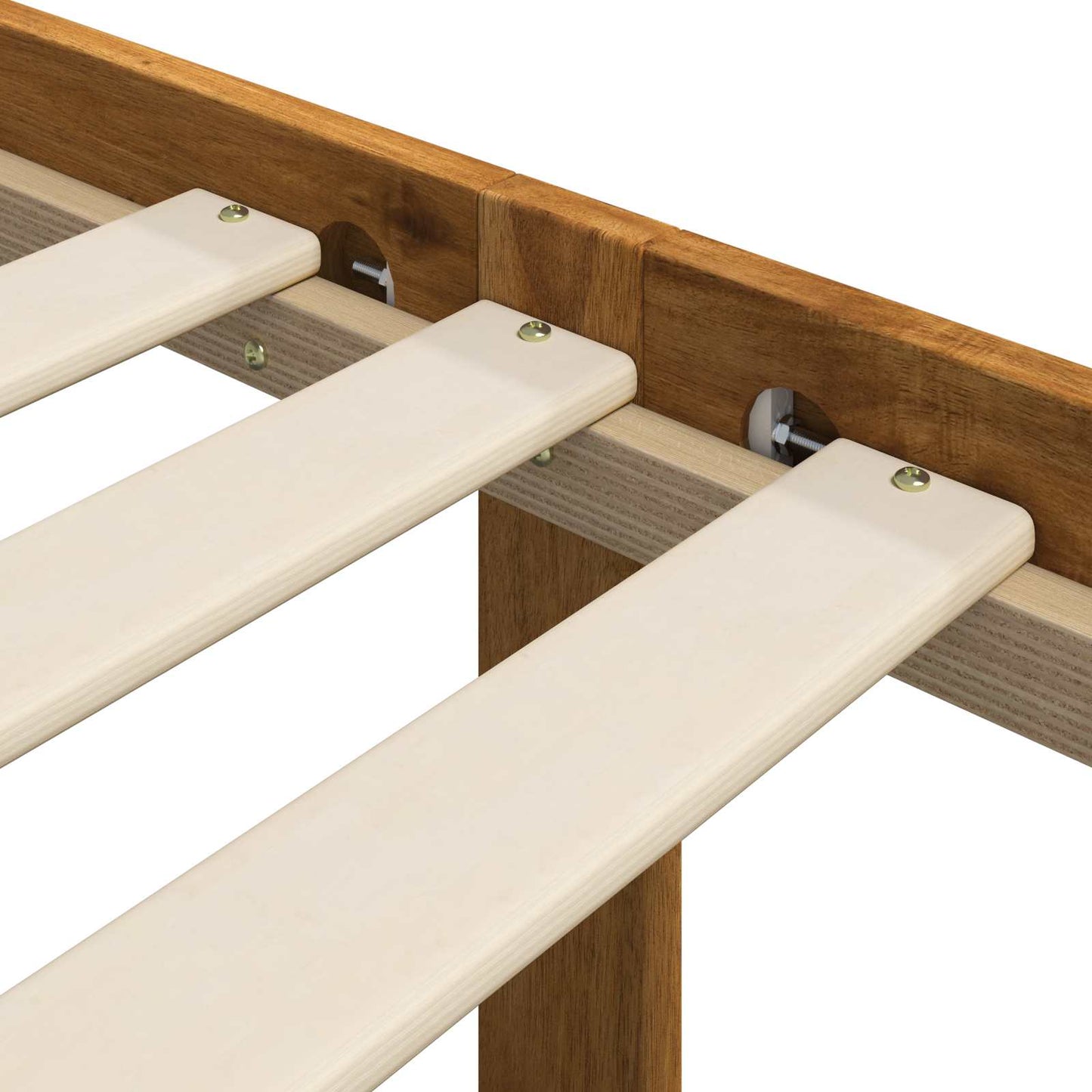 vidaXL Διπλό Κρεβάτι με Κεφαλάρι ROSTOCK Φυσικό 140 x 190 cm