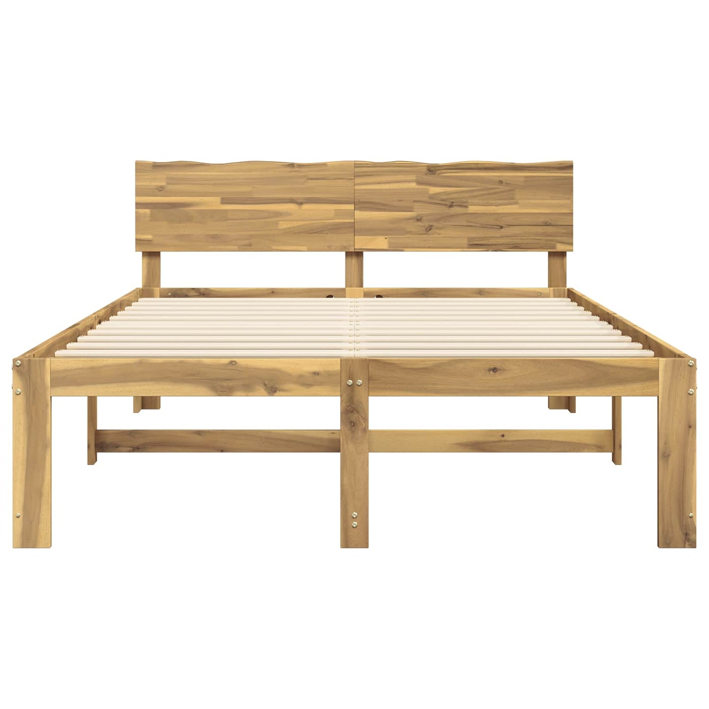 vidaXL Διπλό Κρεβάτι με Κεφαλάρι ROSTOCK Λευκό 140 x 190 cm