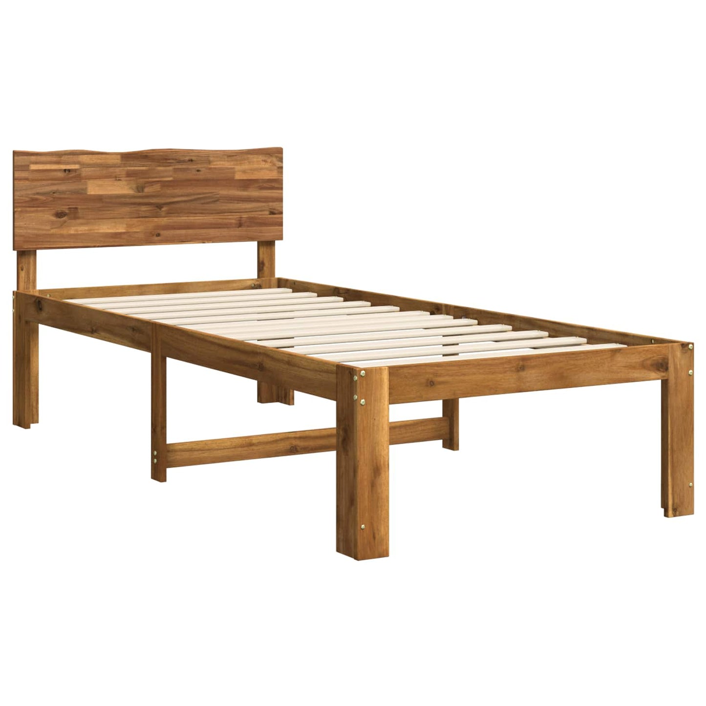 vidaXL Μονό Κρεβάτι με Κεφαλάρι ROSTOCK Φυσικό 90 x 200 cm