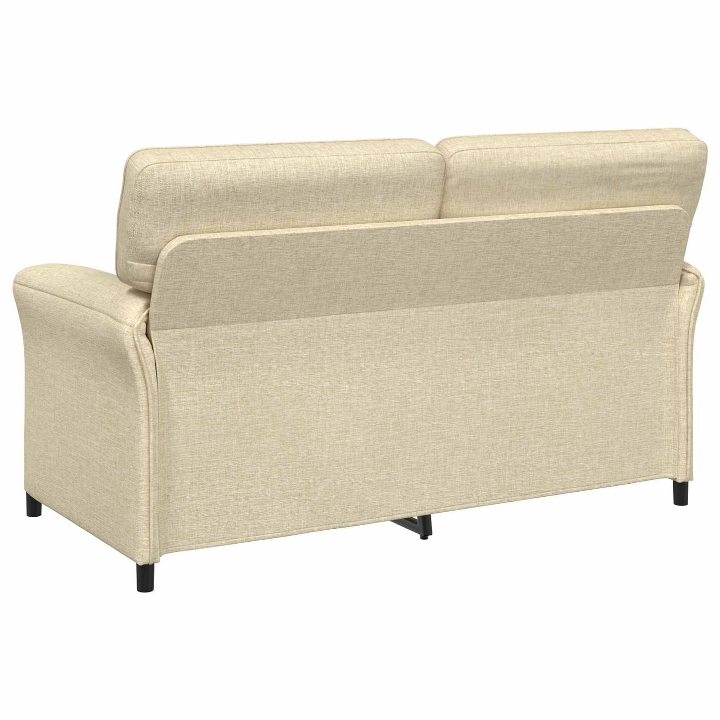 vidaXL Καναπές 100% πολυέστερ μεταλλικό πλαίσιο MDF, Κόντρα πλακέ