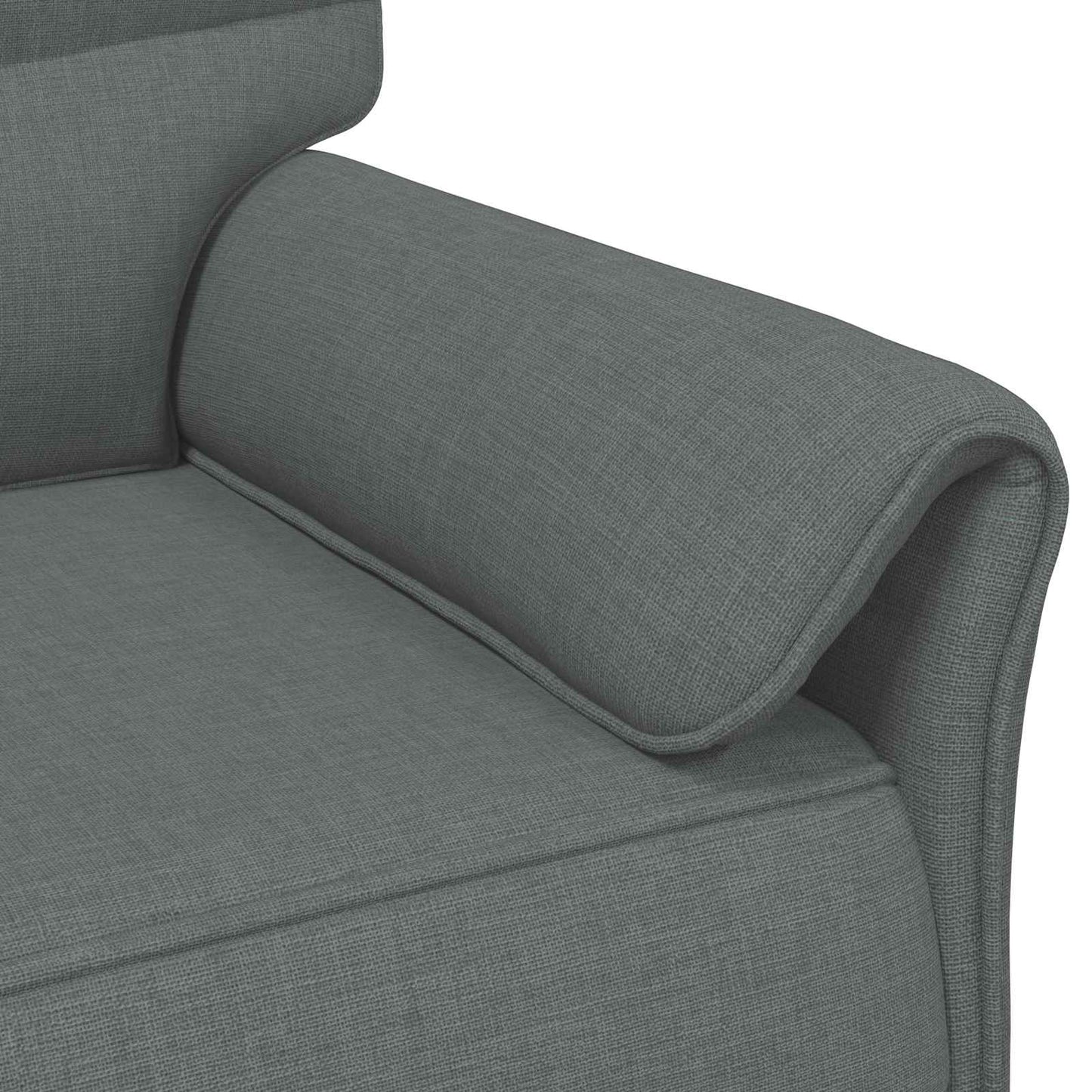 vidaXL Καναπές 100% πολυέστερ μεταλλικό πλαίσιο MDF, Κόντρα πλακέ