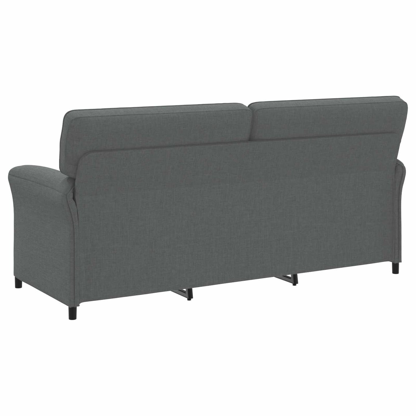 vidaXL Καναπές 100% πολυέστερ μεταλλικό πλαίσιο MDF, Κόντρα πλακέ