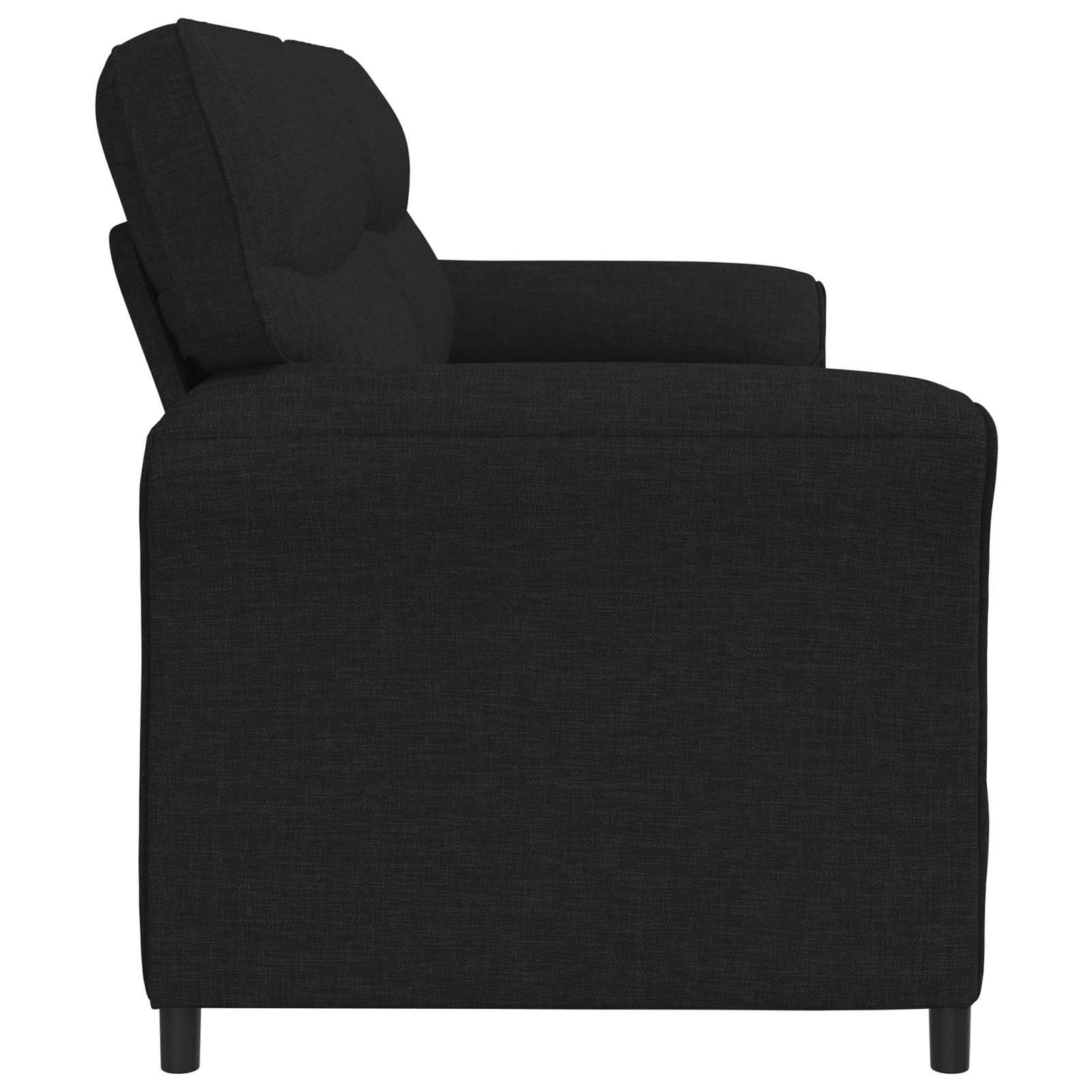 vidaXL 3-Θέσιος καναπές Μαύρο 198 x 83 x 95 εκ. Ύφασμα