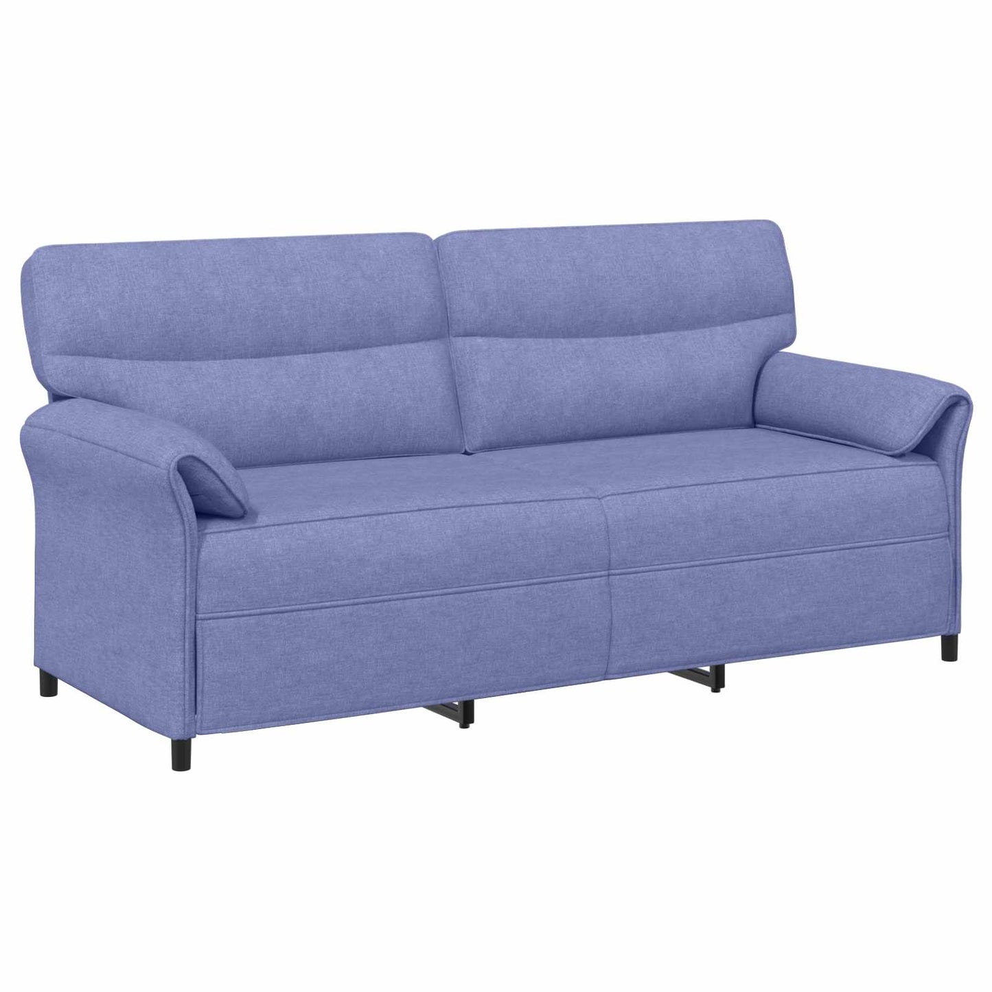 vidaXL Καναπές 100% πολυέστερ μεταλλικό πλαίσιο MDF, Κόντρα πλακέ
