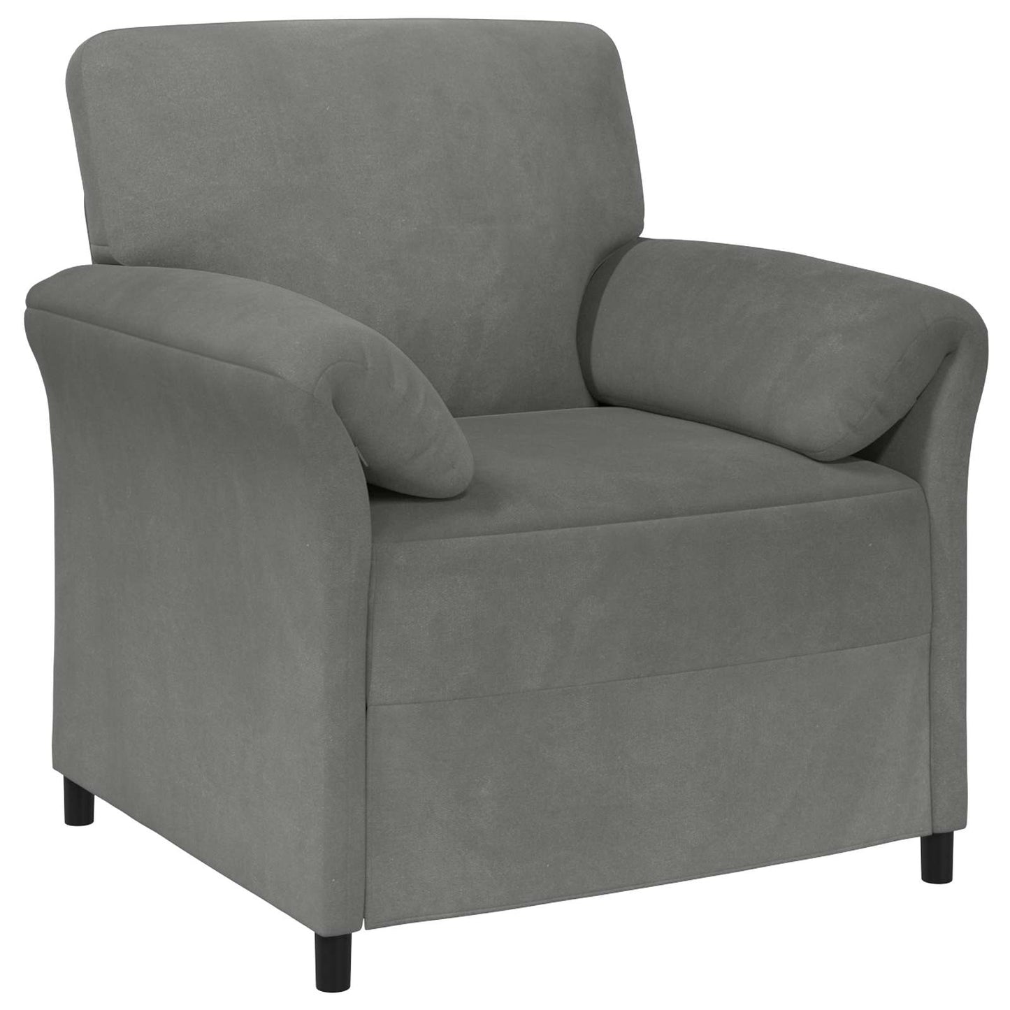 vidaXL Καναπές 1-θέσιος Σκούρο Γκρι 88 x 83 x 95 εκ Βελούδο