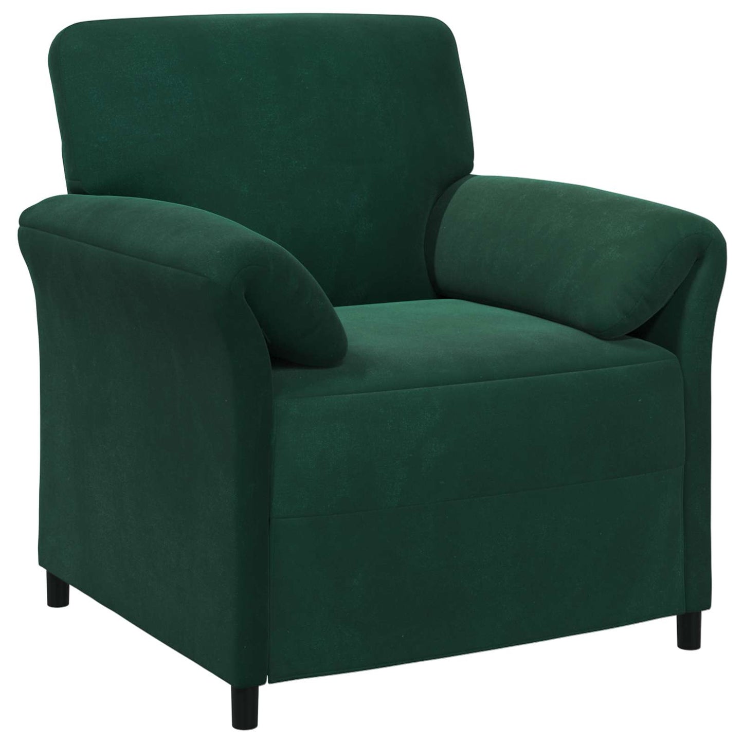 vidaXL Καναπές 1-θέσιος Σκούρο Πράσινο 88 x 83 x 95 εκ Βελούδο
