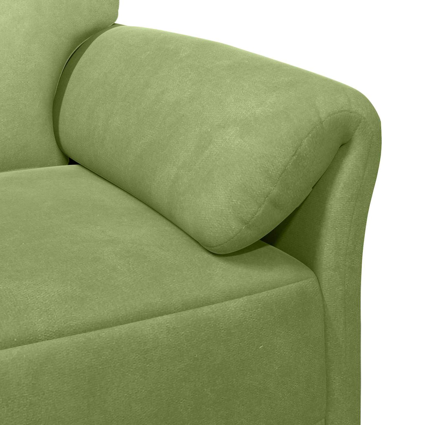 vidaXL Καναπές 1-θέσιος Ανοιχτό Πράσινο 88 x 83 x 95 εκ Βελούδο