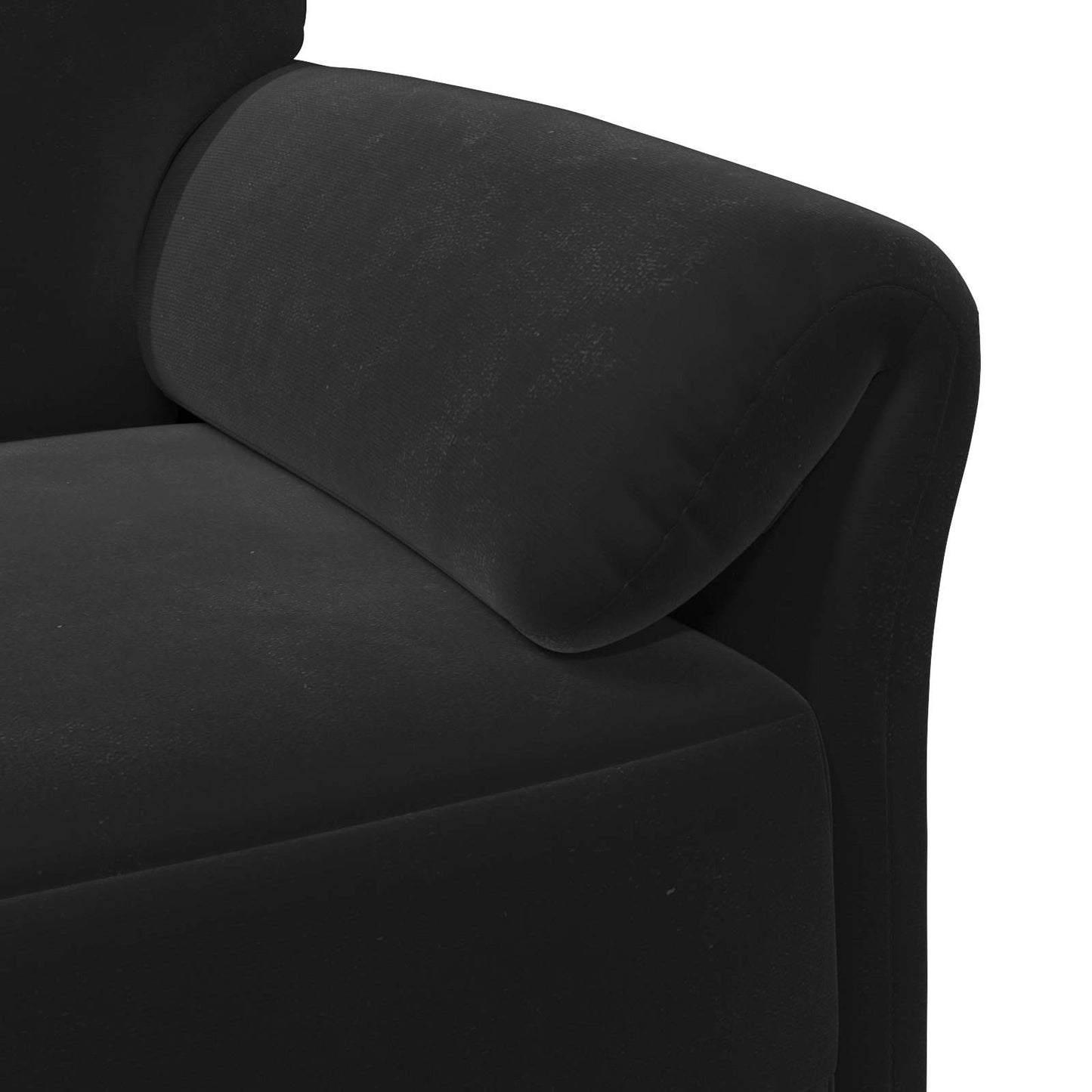 vidaXL Καναπές 1-θέσιος Μαύρο 88 x 83 x 95 εκ Βελούδο