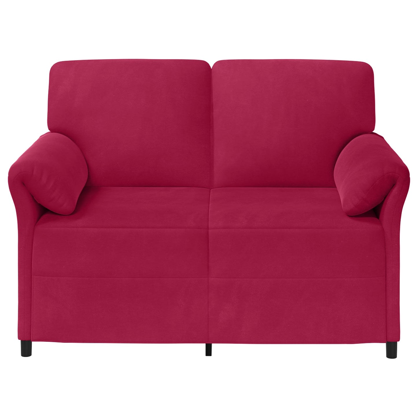 vidaXL Καναπές 2 ατόμων Κόκκινο 138 x 83 x 95 εκ Βελούδο