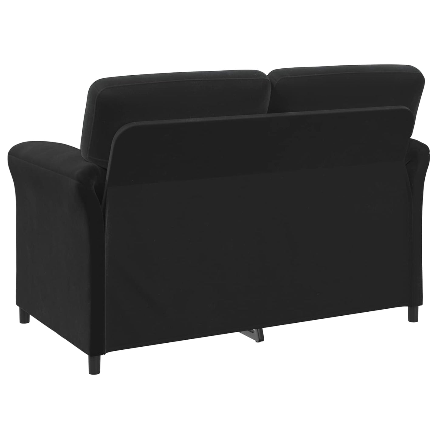 vidaXL Καναπές 2 ατόμων Μαύρο 138 x 83 x 95 εκ Βελούδο
