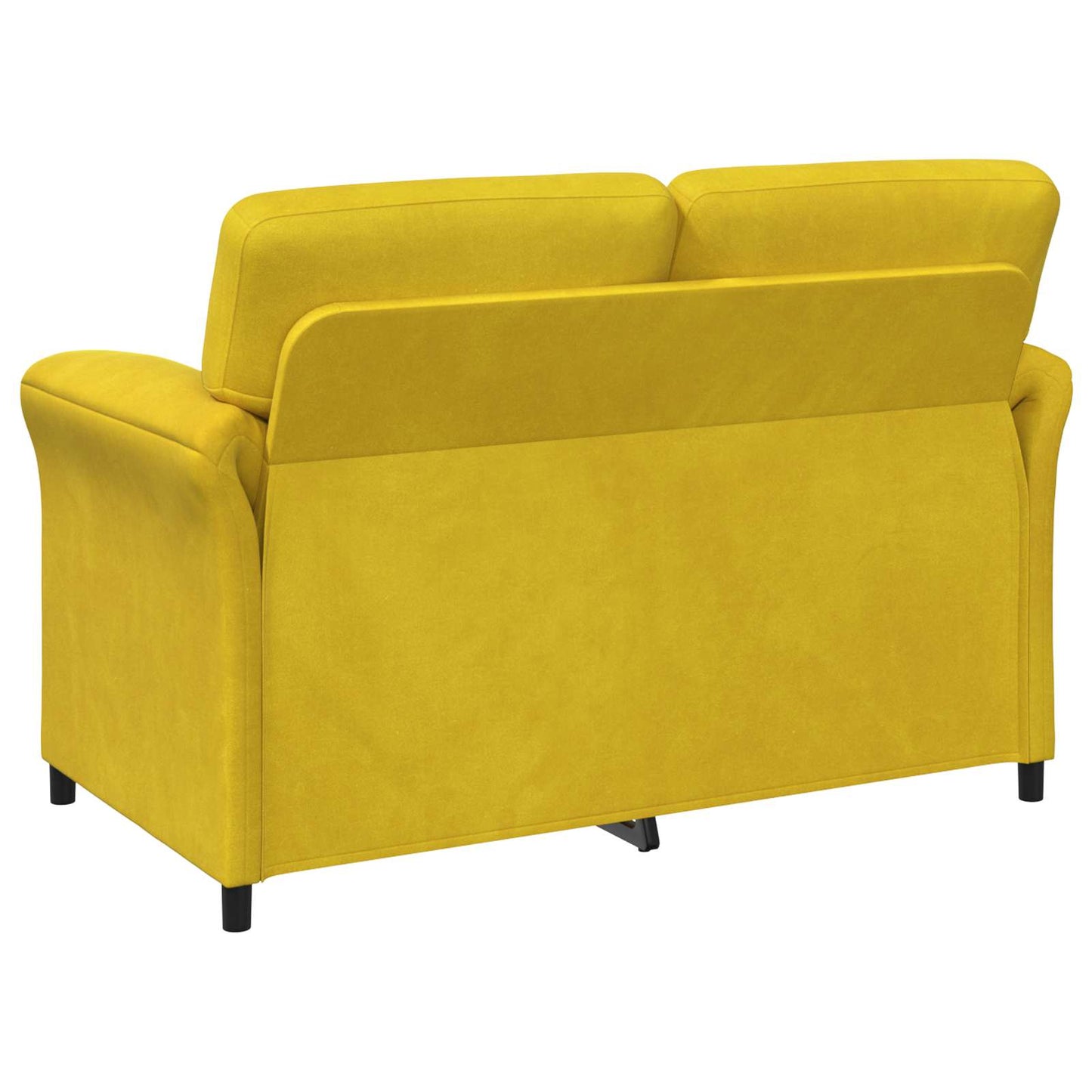 vidaXL Καναπές 2 ατόμων Κίτρινο 138 x 83 x 95 εκ Βελούδο