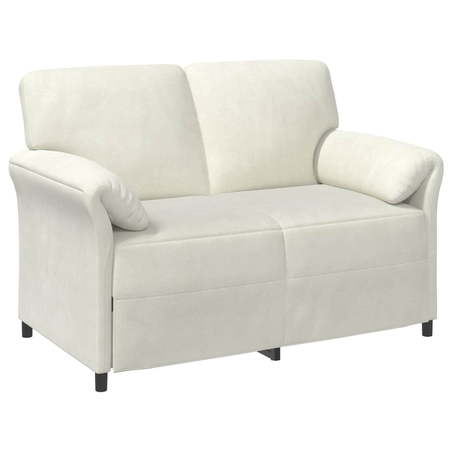 vidaXL Καναπές 2 ατόμων Κρεμ 138 x 83 x 95 εκ Βελούδο