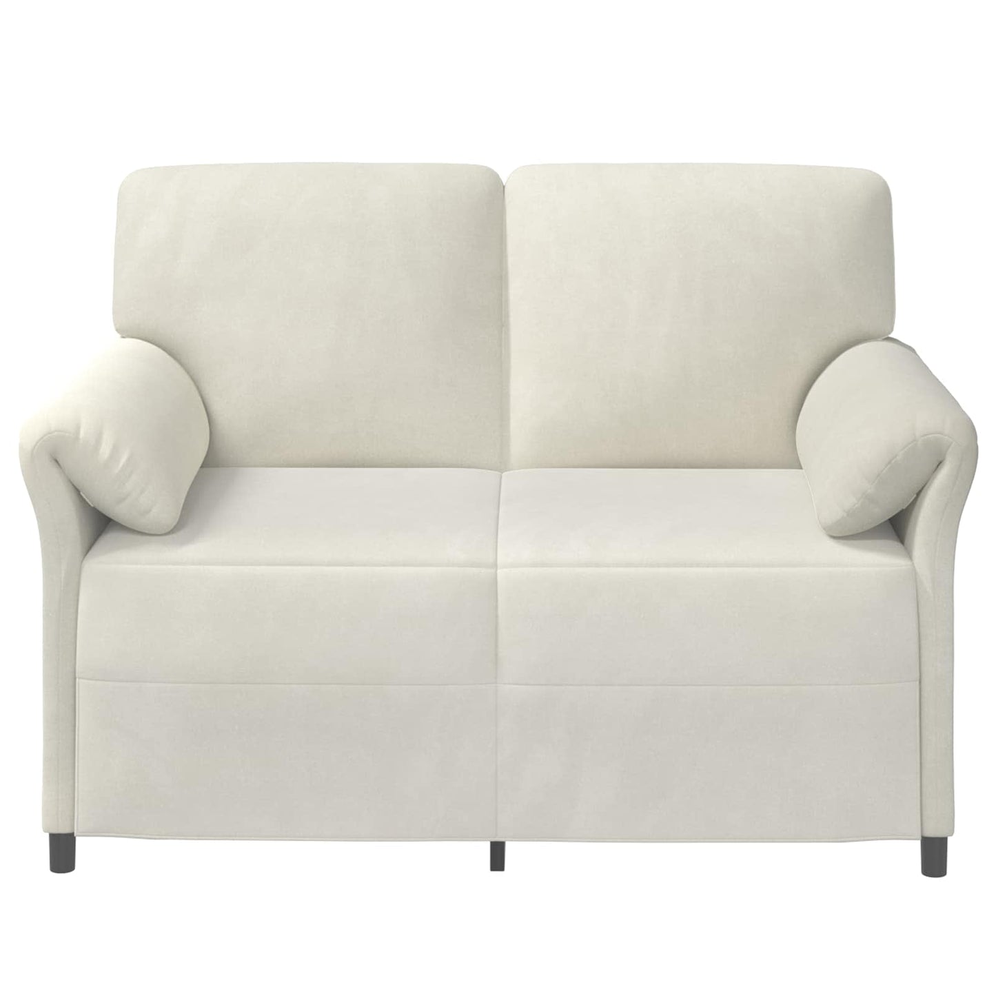 vidaXL Καναπές 2 ατόμων Κρεμ 138 x 83 x 95 εκ Βελούδο