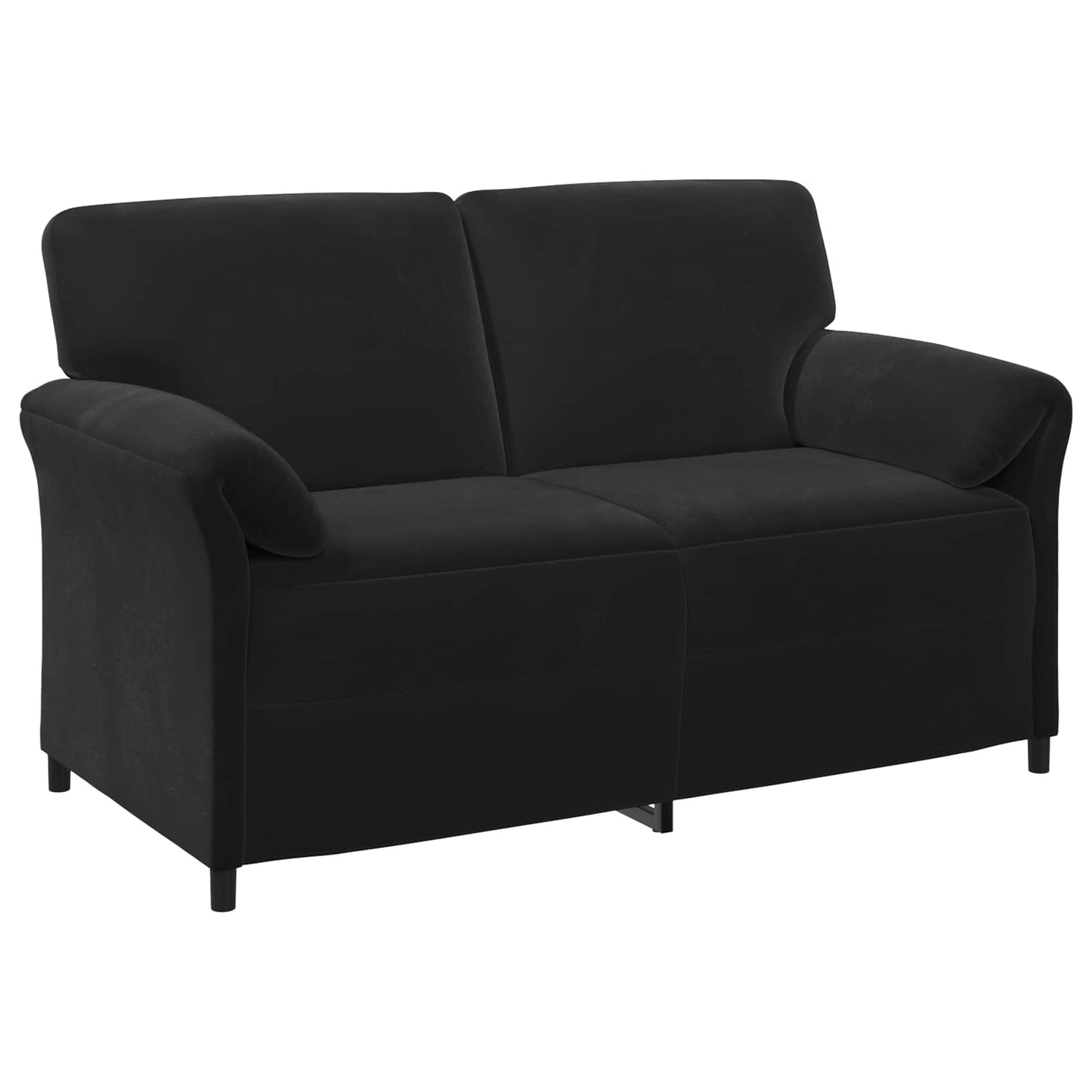 vidaXL Καναπές 2 ατόμων Μαύρο 158 x 83 x 95 εκ Βελούδο