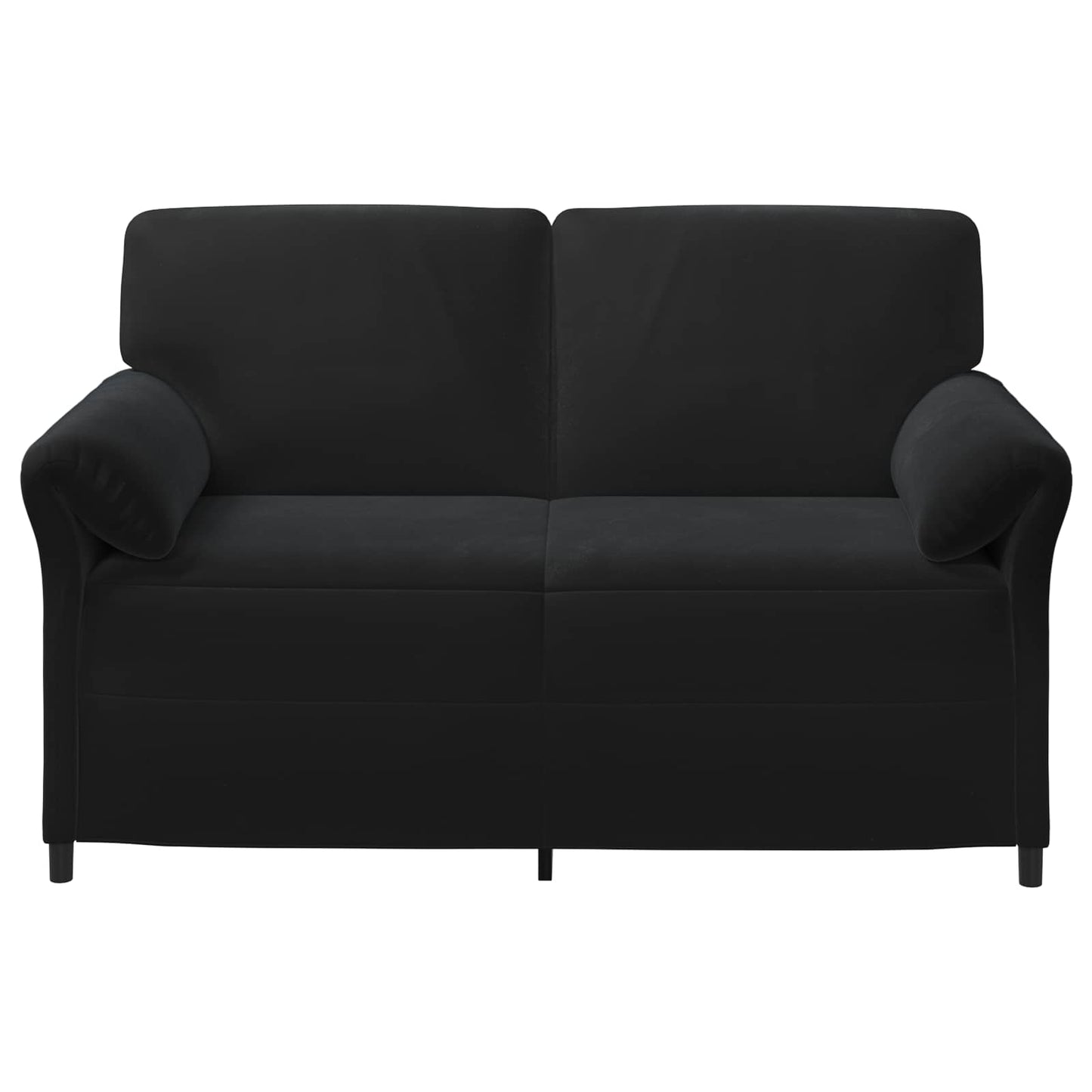 vidaXL Καναπές 2 ατόμων Μαύρο 158 x 83 x 95 εκ Βελούδο