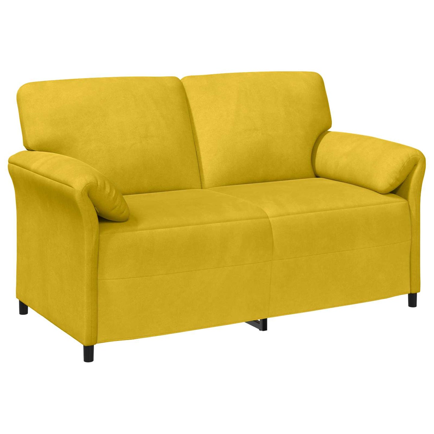 vidaXL Καναπές 2 ατόμων Κίτρινο 158 x 83 x 95 εκ Βελούδο