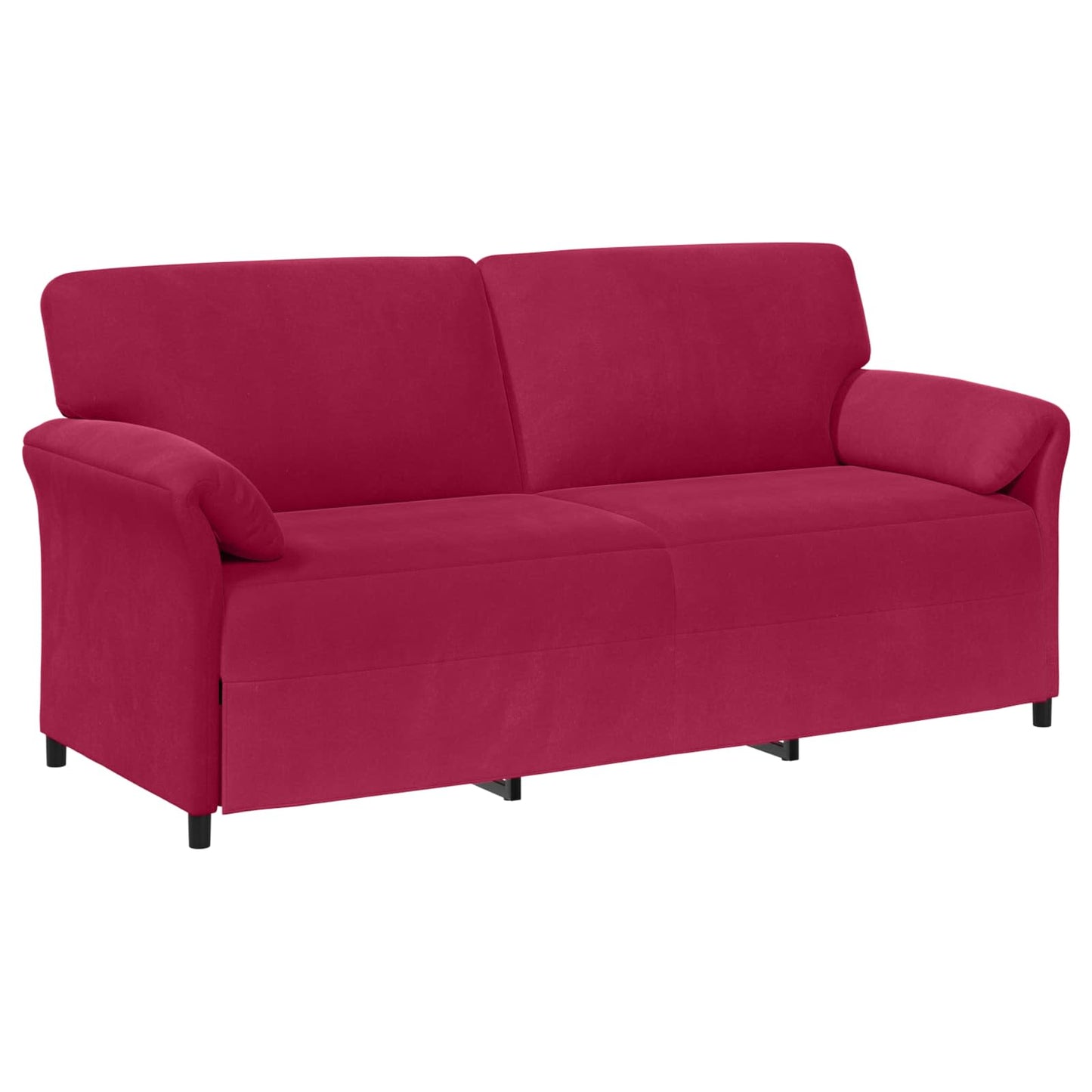 vidaXL 3-Θέσιος καναπές Κόκκινο 198 x 83 x 95 εκ. Βελούδο