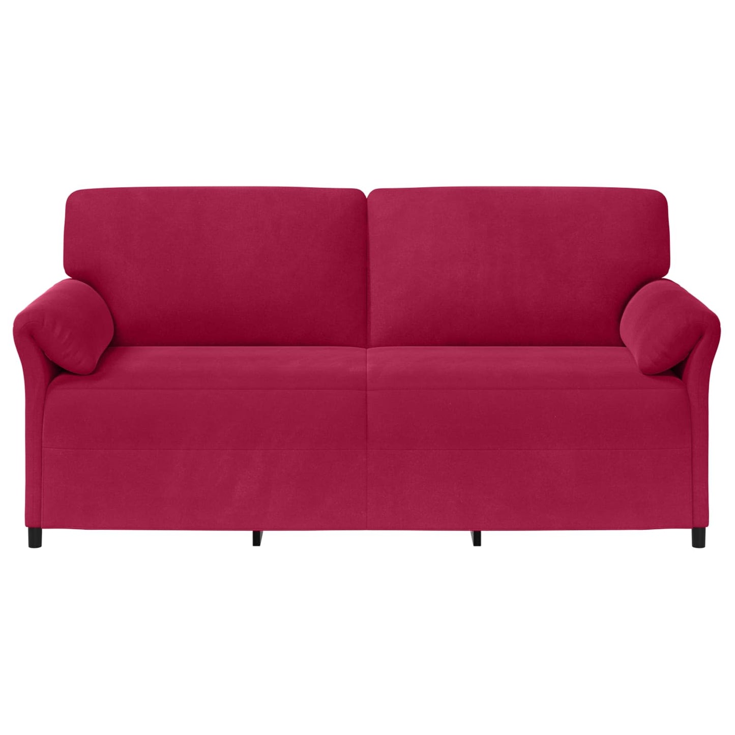 vidaXL 3-Θέσιος καναπές Κόκκινο 198 x 83 x 95 εκ. Βελούδο