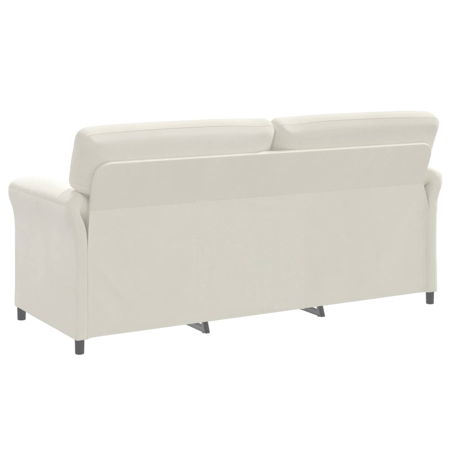 vidaXL 3-Θέσιος καναπές Κρεμ 198 x 83 x 95 εκ. Βελούδο
