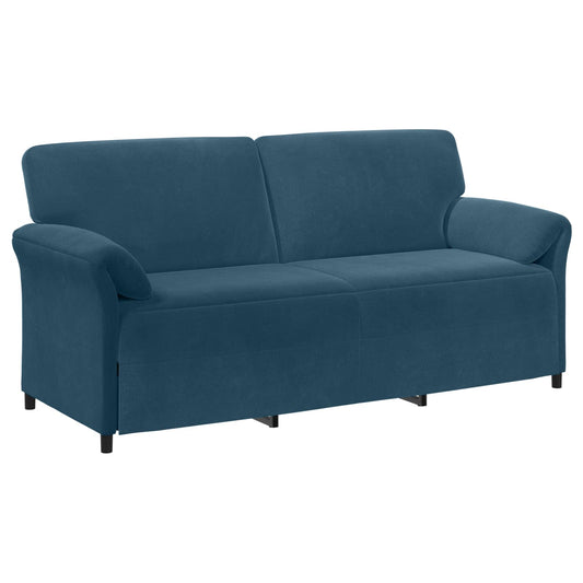 vidaXL 3-Θέσιος καναπές Μπλε 198 x 83 x 95 εκ. Βελούδο