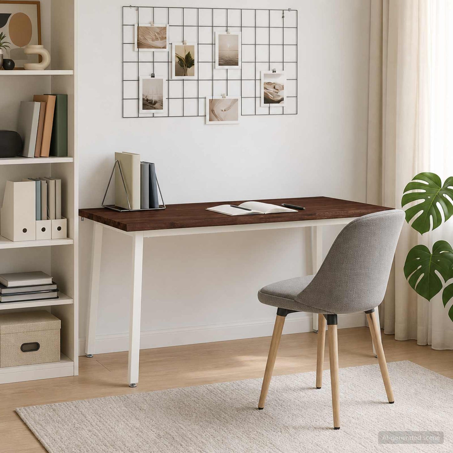 vidaXL Τραπέζι Φαγητού με Ζωντανό Χείλος 160 x 90 x 75 cm Σκούρο Καφέ